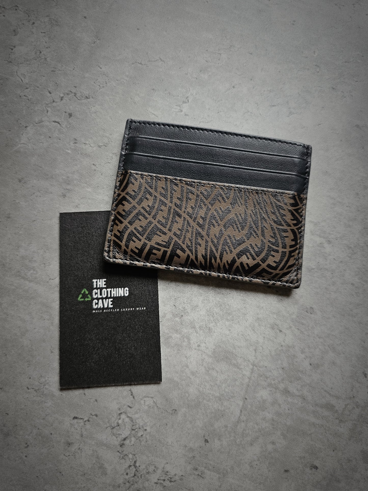 FENDI FF Monogram Vertigo Card Holder
