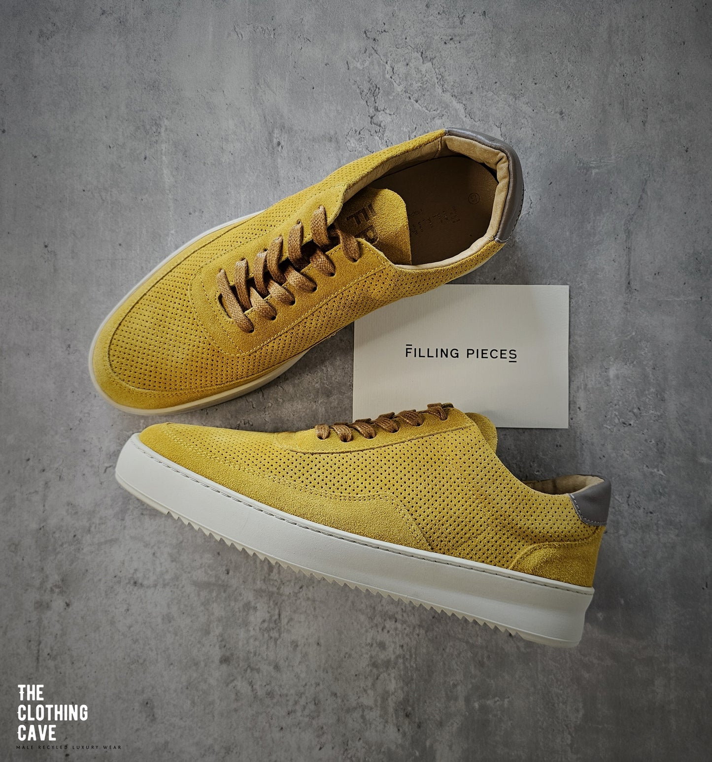 FILLING PIECES Mondo Perforated Suede Sneakers