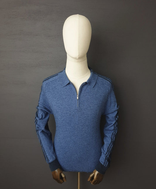 REISS Silverthorne Wool Striped Wool Polo