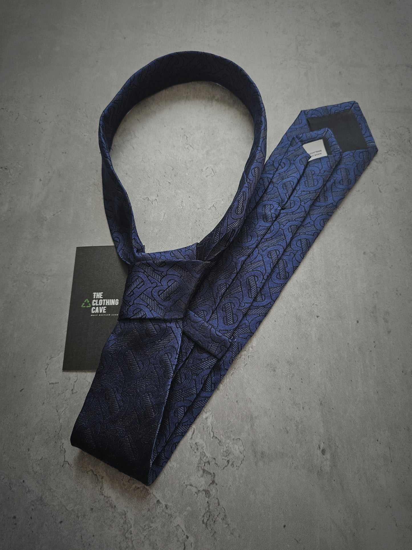 BURBERRY TB Monogram Silk Tie