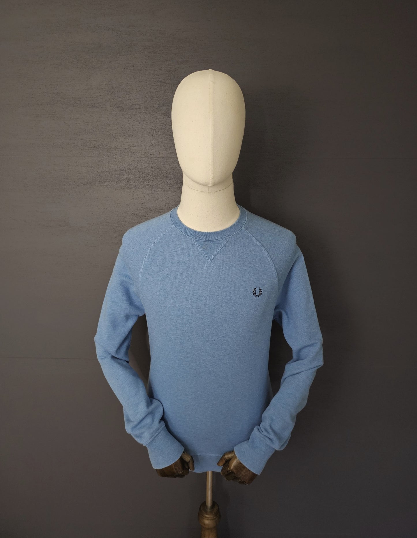 FRED PERRY Crew Neck Sweatshirt in Blue