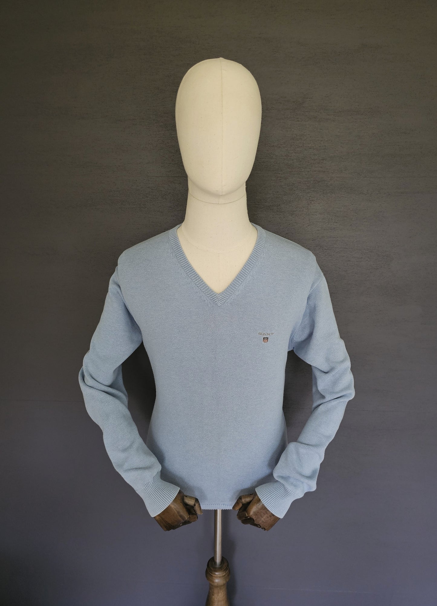 GANT Classic Cotton V-Neck Knitted Sweater