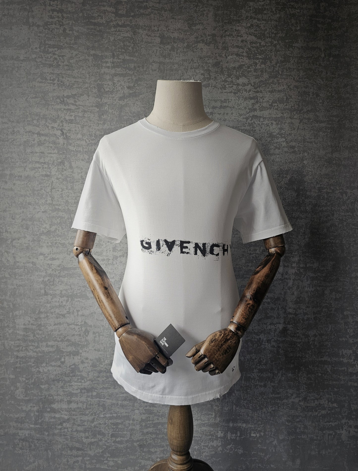 GIVENCHY Faded Distressed Logo T-Shirt