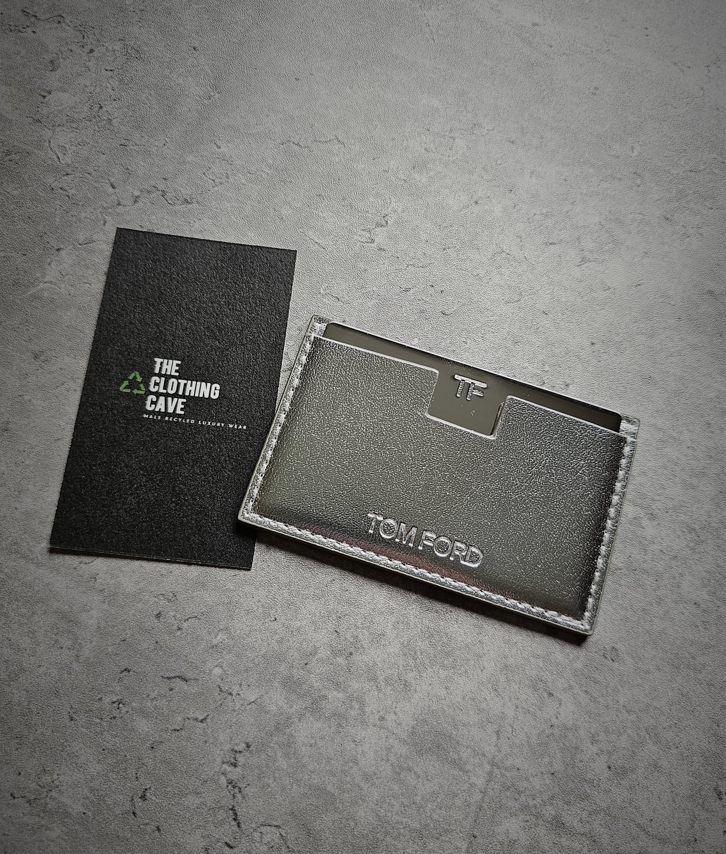 TOM FORD TF Single Leather Card Holder & Mirror