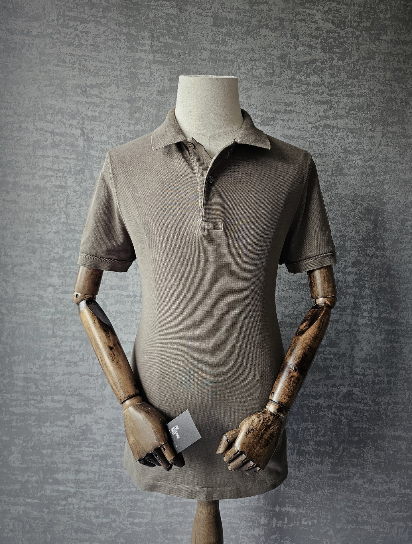 TOM FORD TF Garment-Dyed Cotton Khaki Polo Shirt