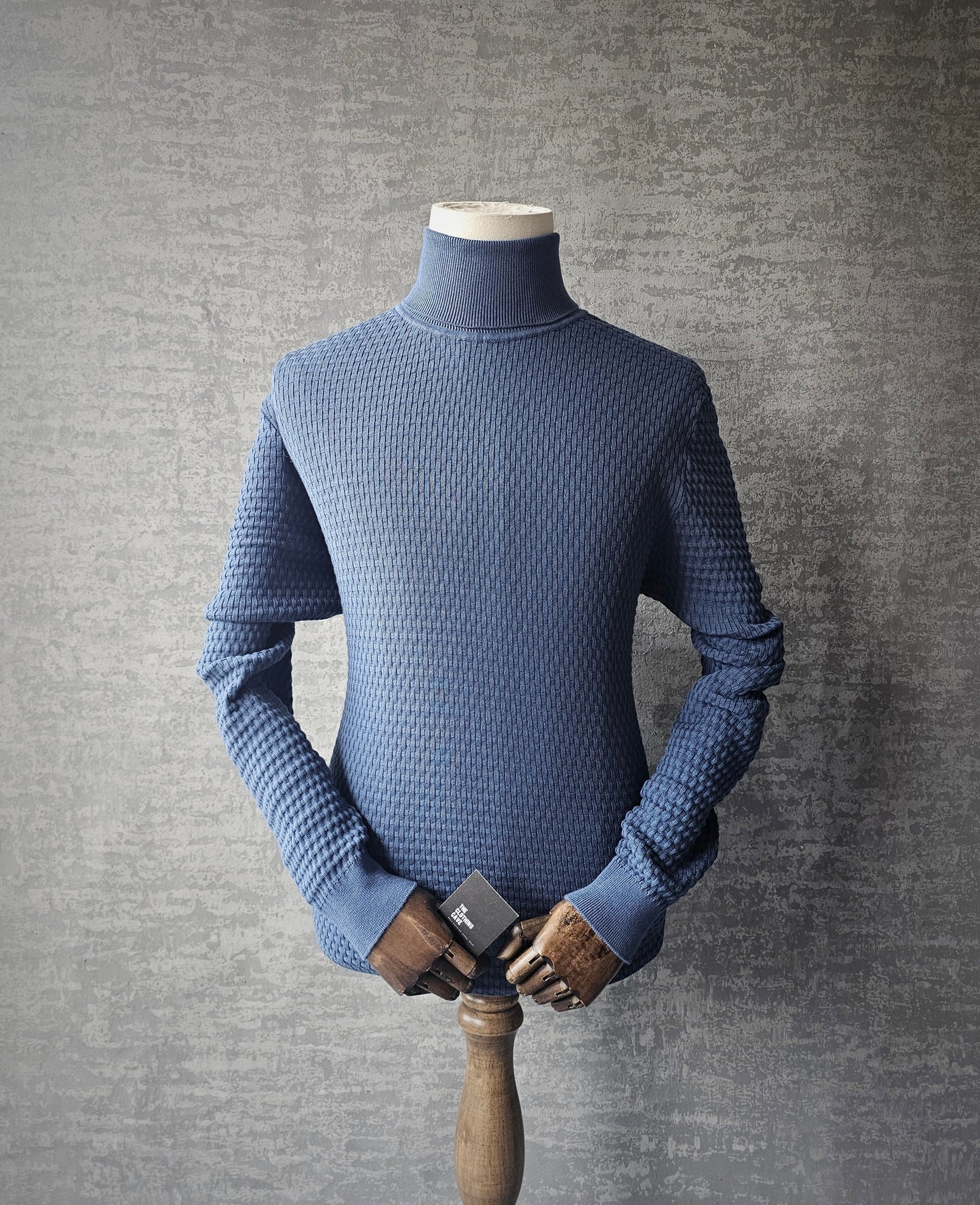 HUGO BOSS Textured Turtleneck Sweater