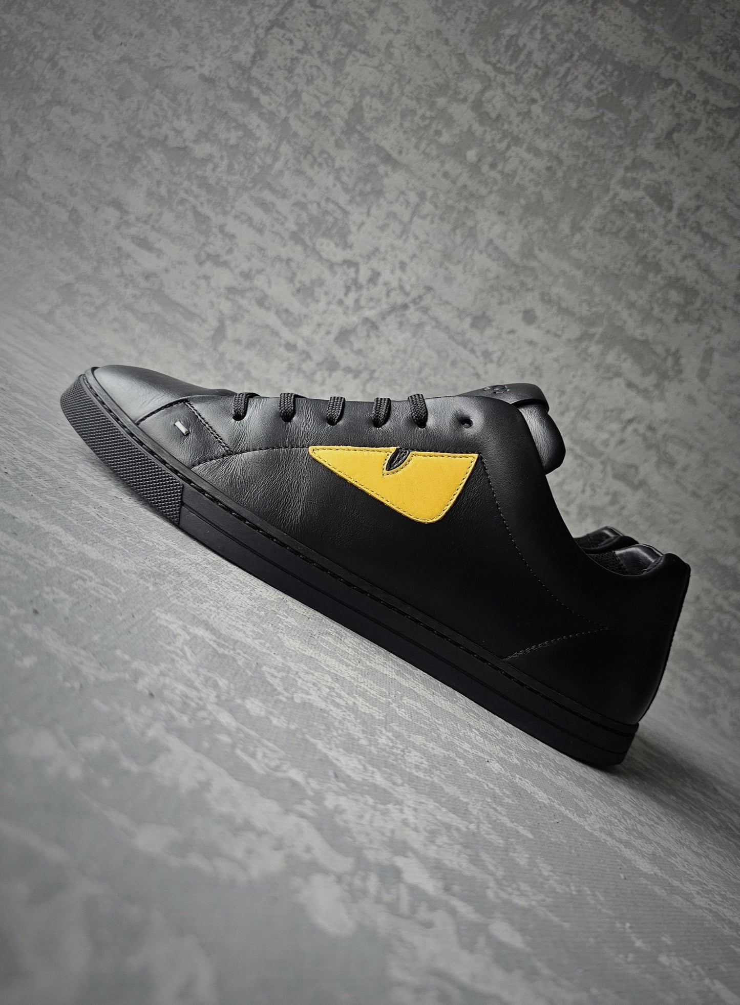 FENDI Low-Top Leather Bug Eye Sneakers