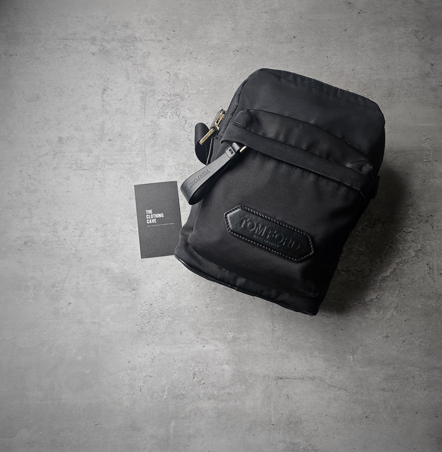 TOM FORD Recycled Embossed Mini-Messenger Bag