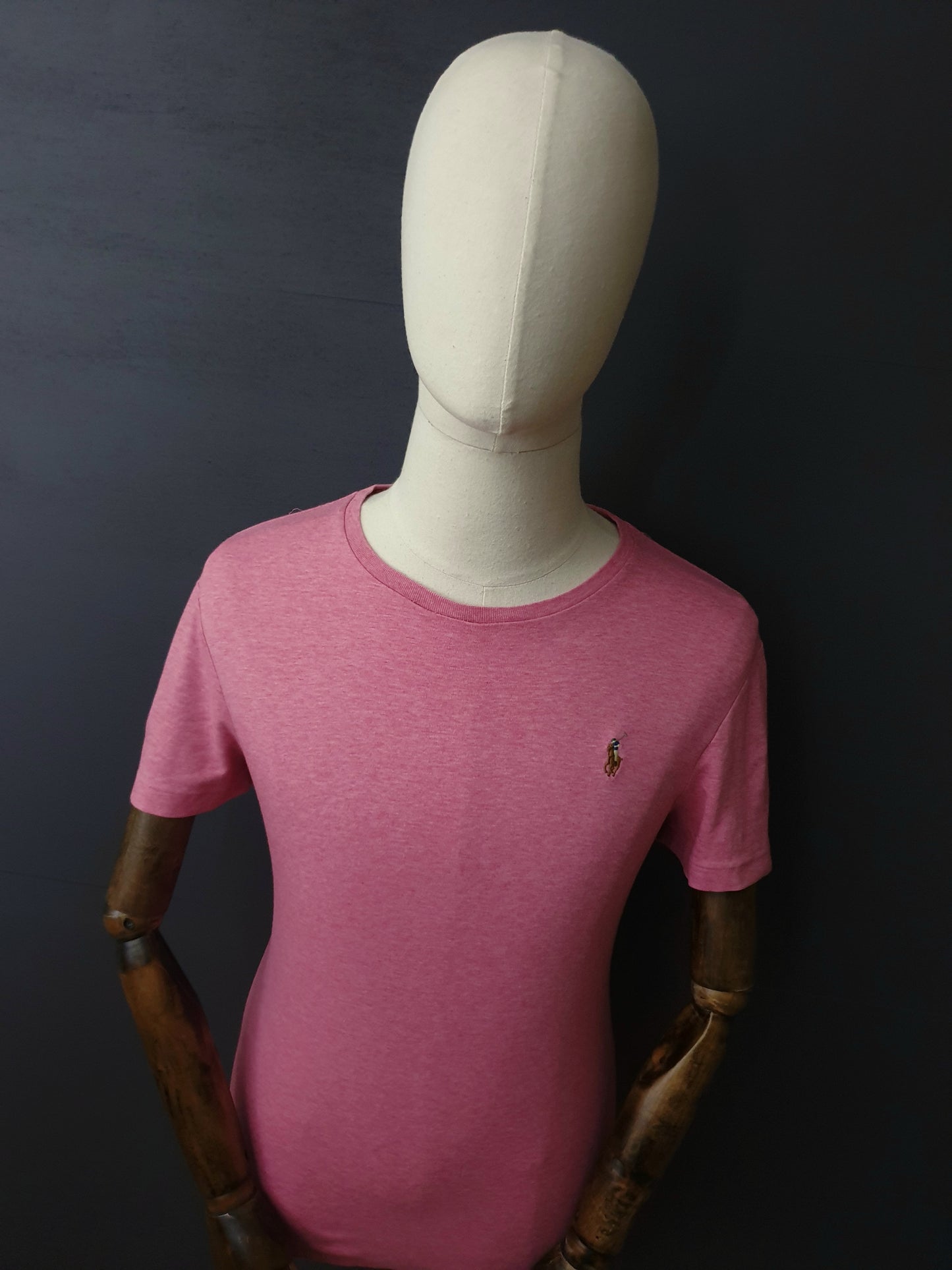 RALPH LAUREN Custom Slim Fit Cotton T-Shirt in Pink