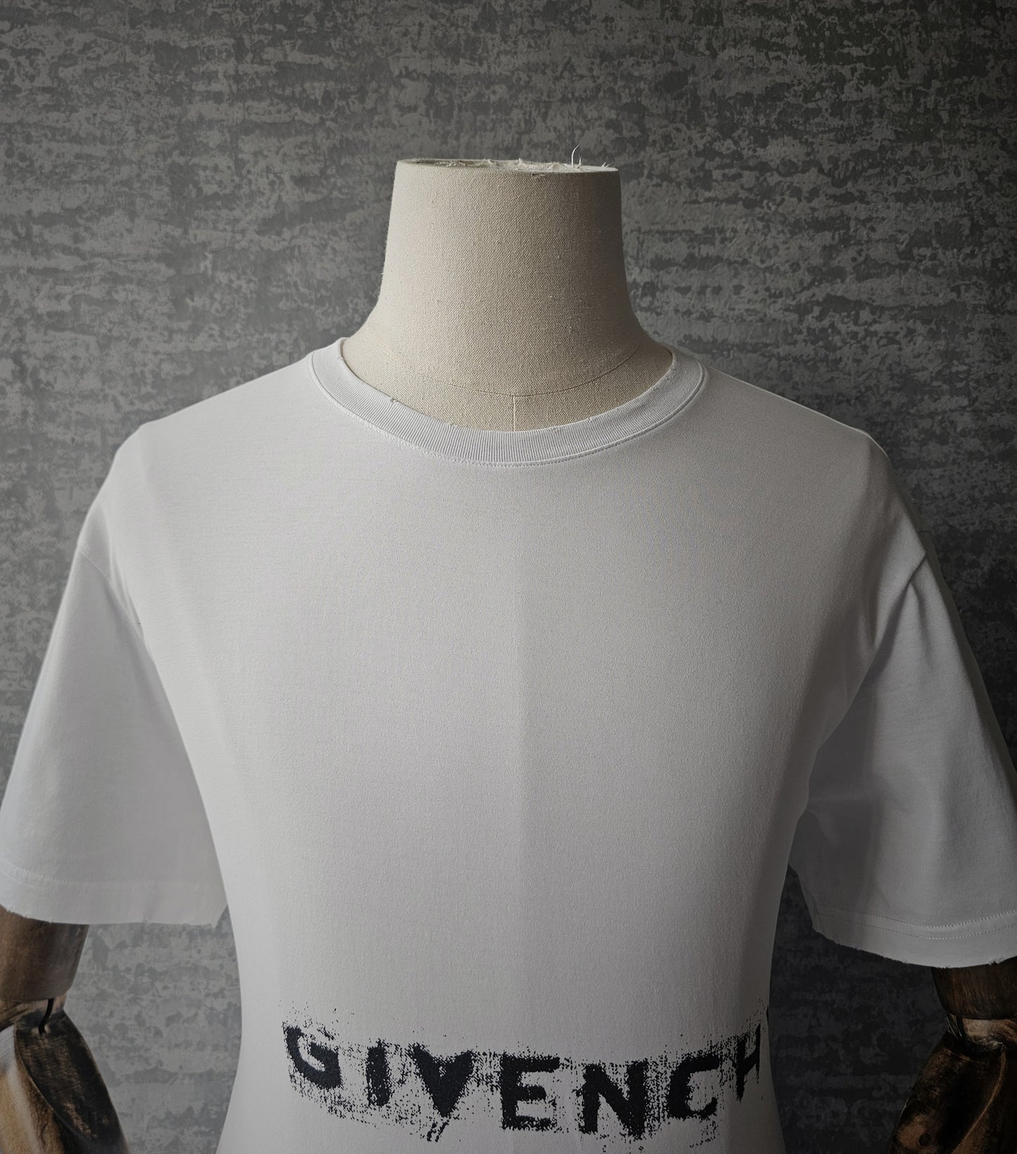 GIVENCHY Faded Distressed Logo T-Shirt