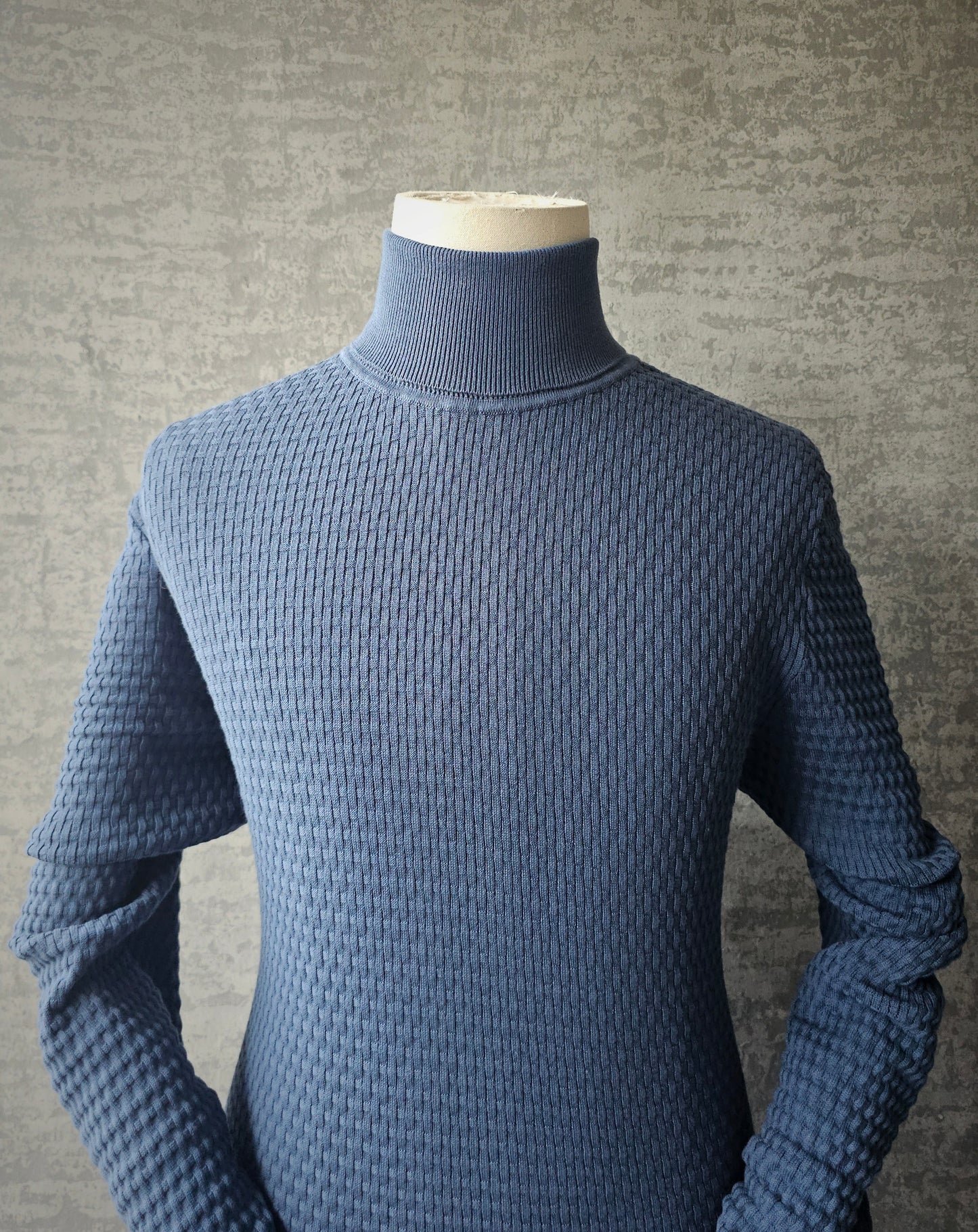 HUGO BOSS Textured Turtleneck Sweater