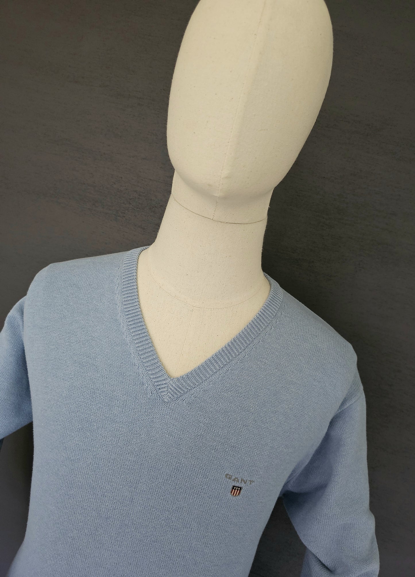 GANT Classic Cotton V-Neck Knitted Sweater
