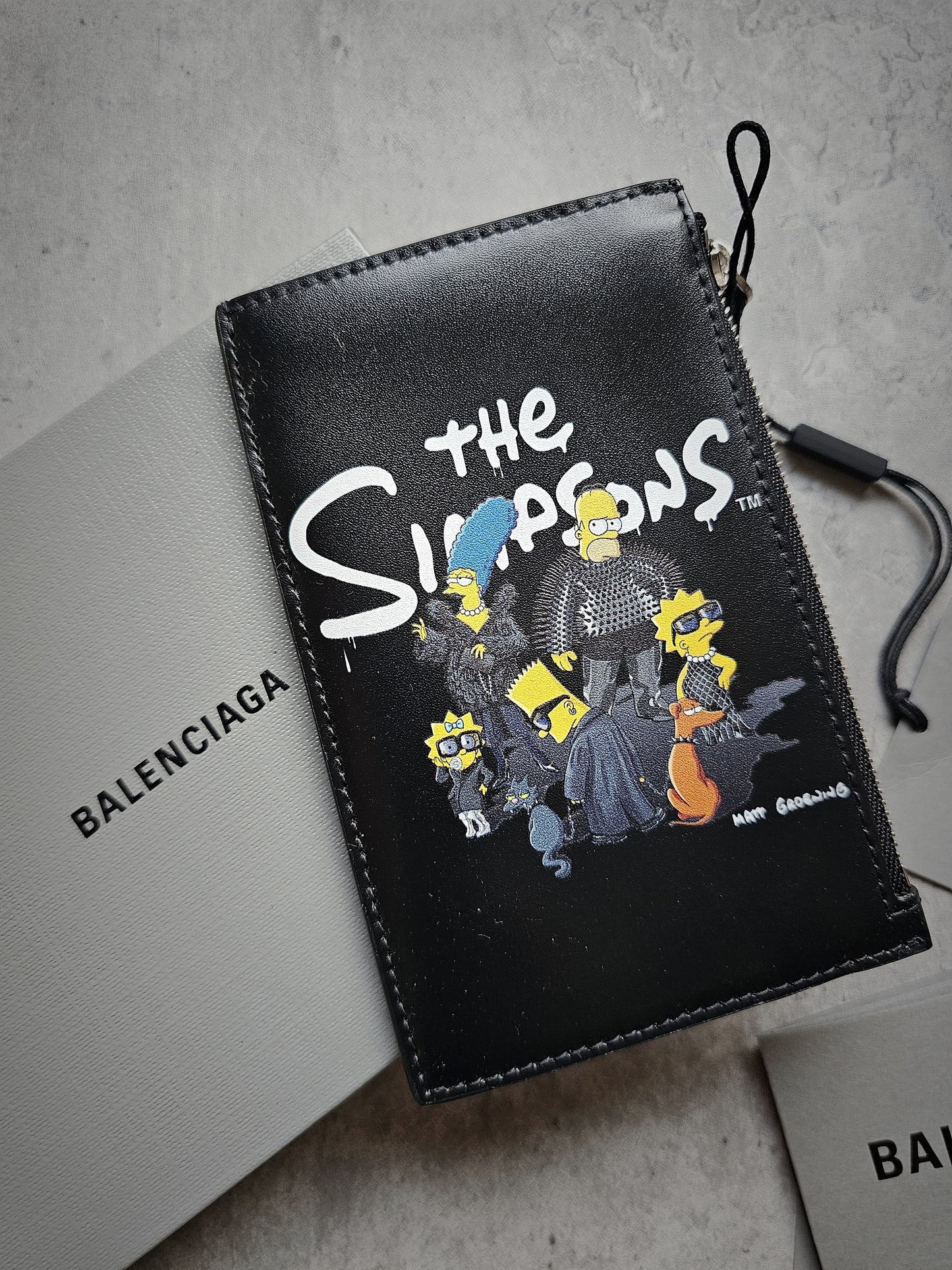 BALENCIAGA X SIMPSONS Calfskin Long Coin/Card Holder