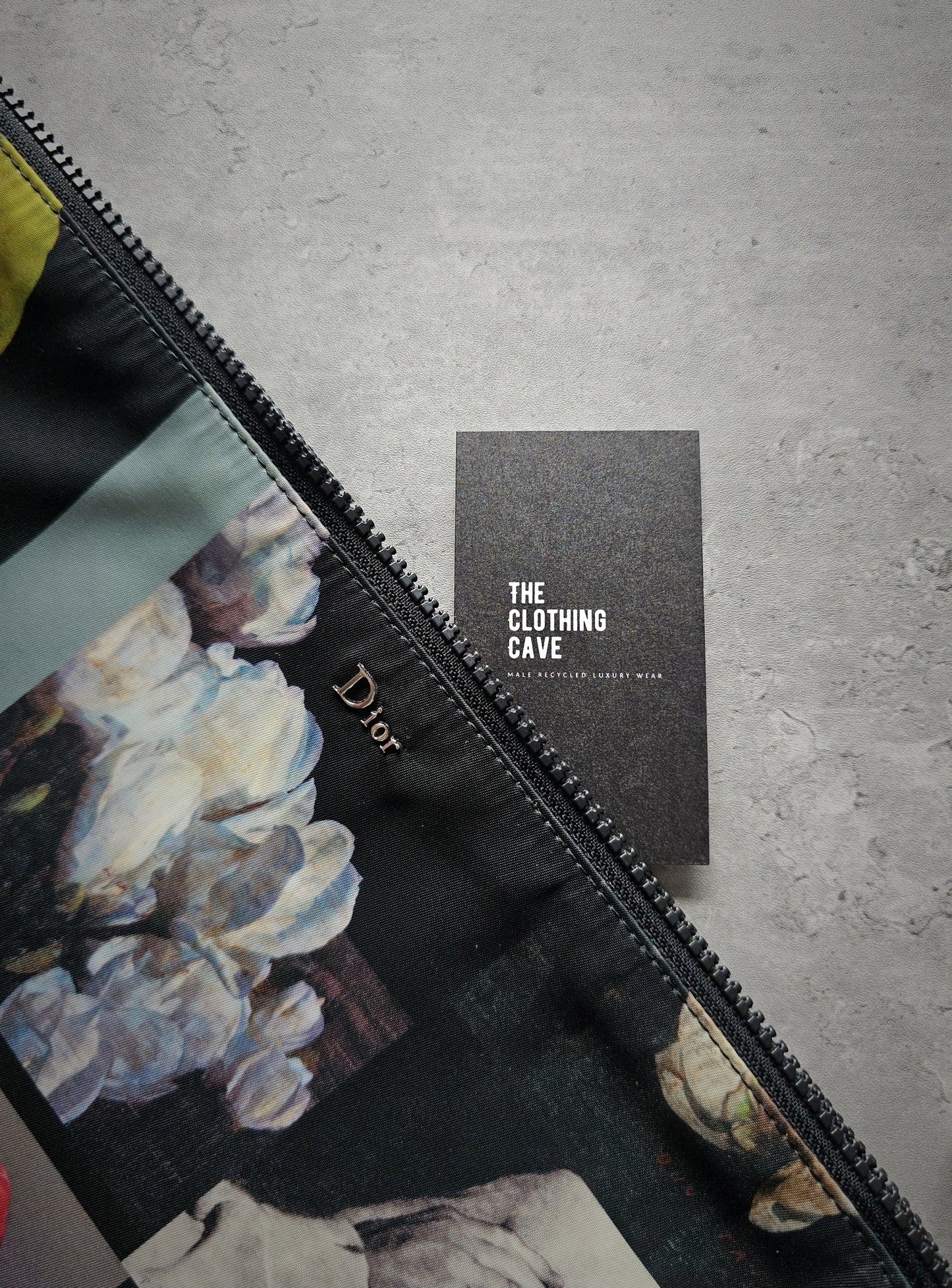 DIOR HOMME Rare Francois Bard Documents Zipped Pouch