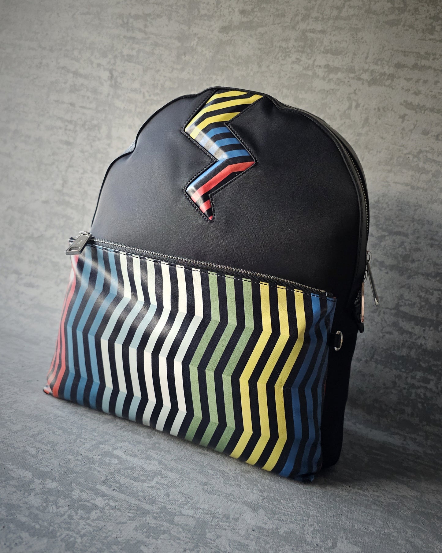 FENDI Roma Leather Lightening Backpack