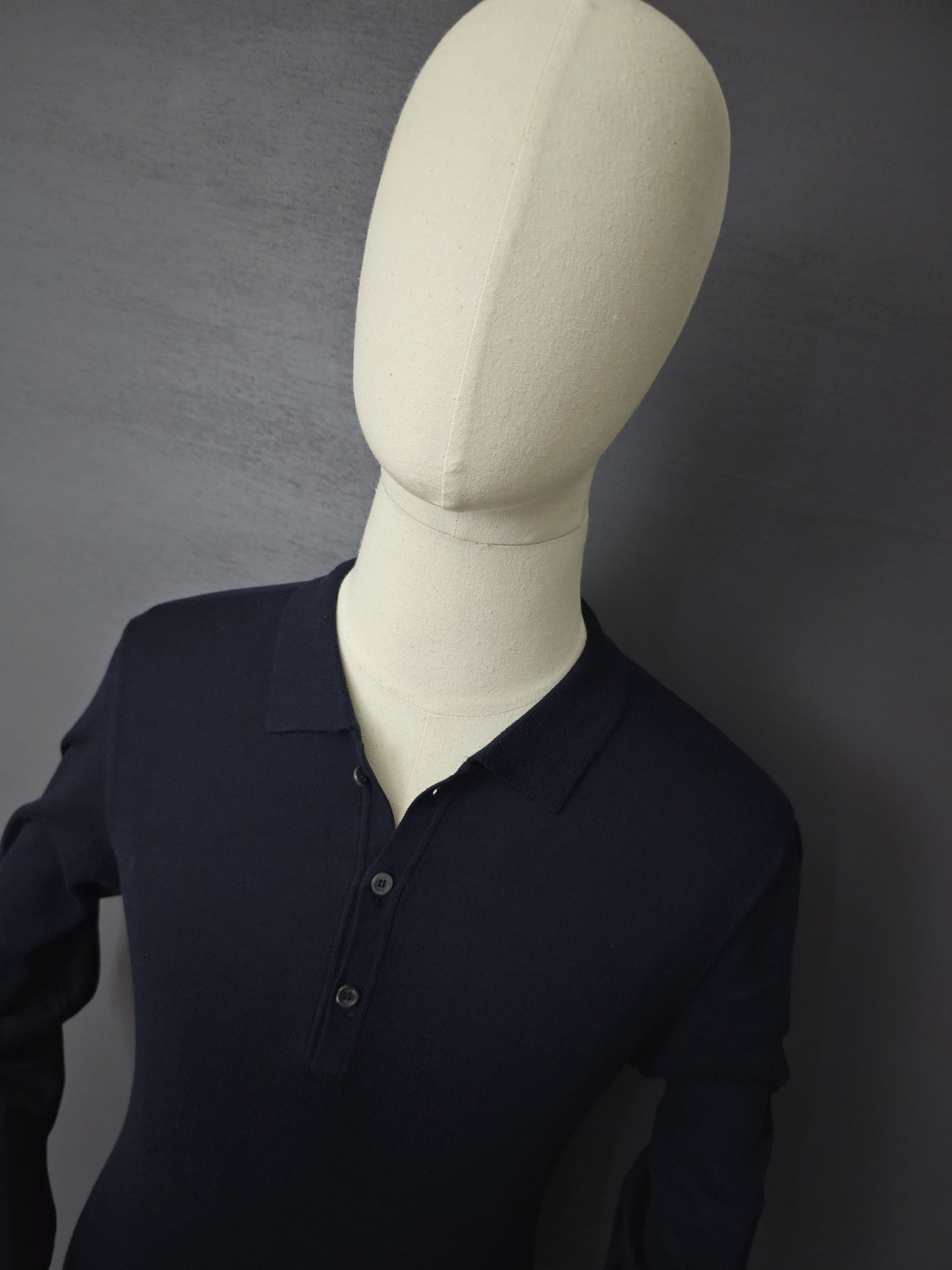 GUCCI Webbed-Hem Fine Knit Polo