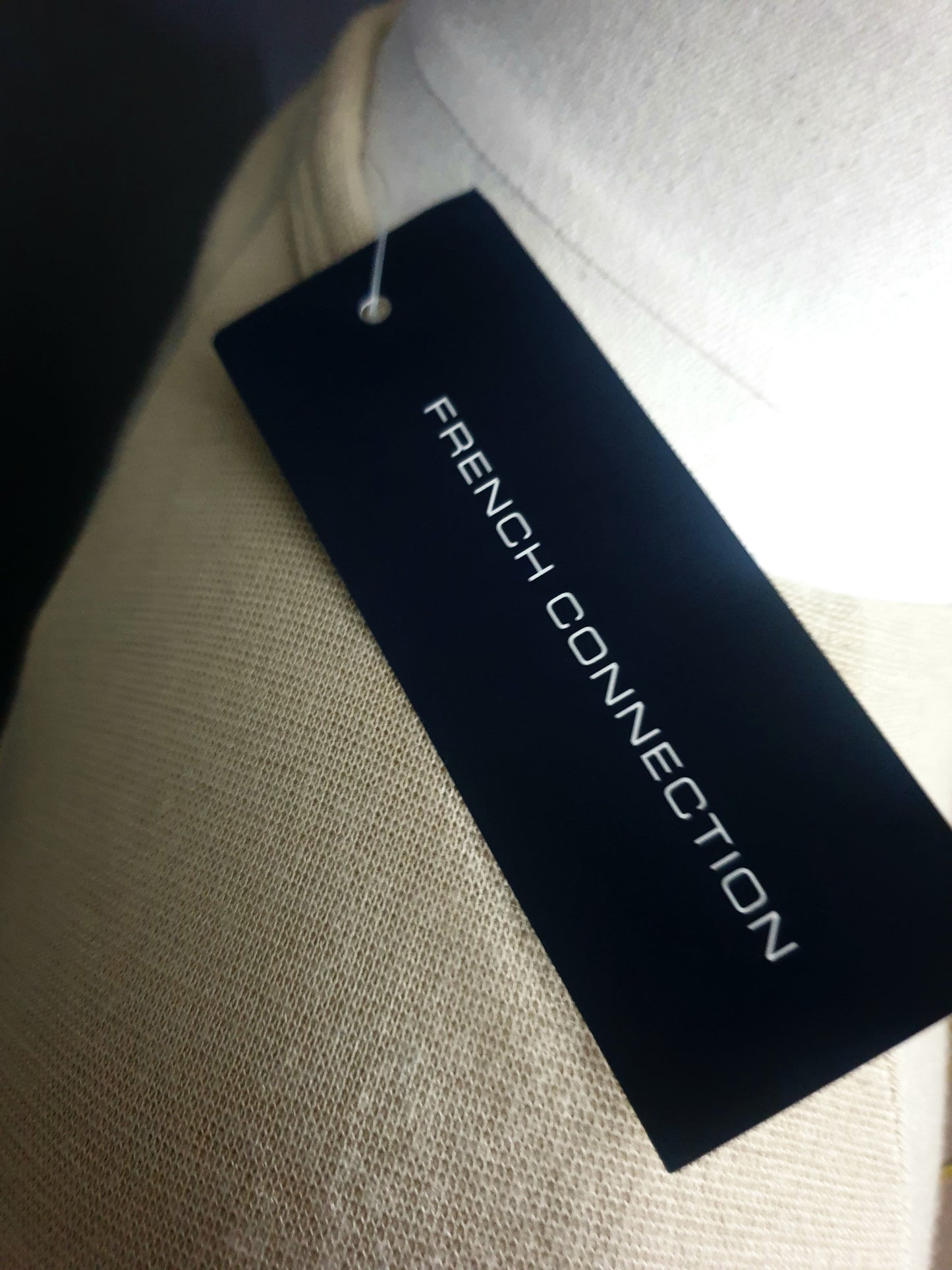 FCUK French Connection Chamois Sweatshirt in Beige