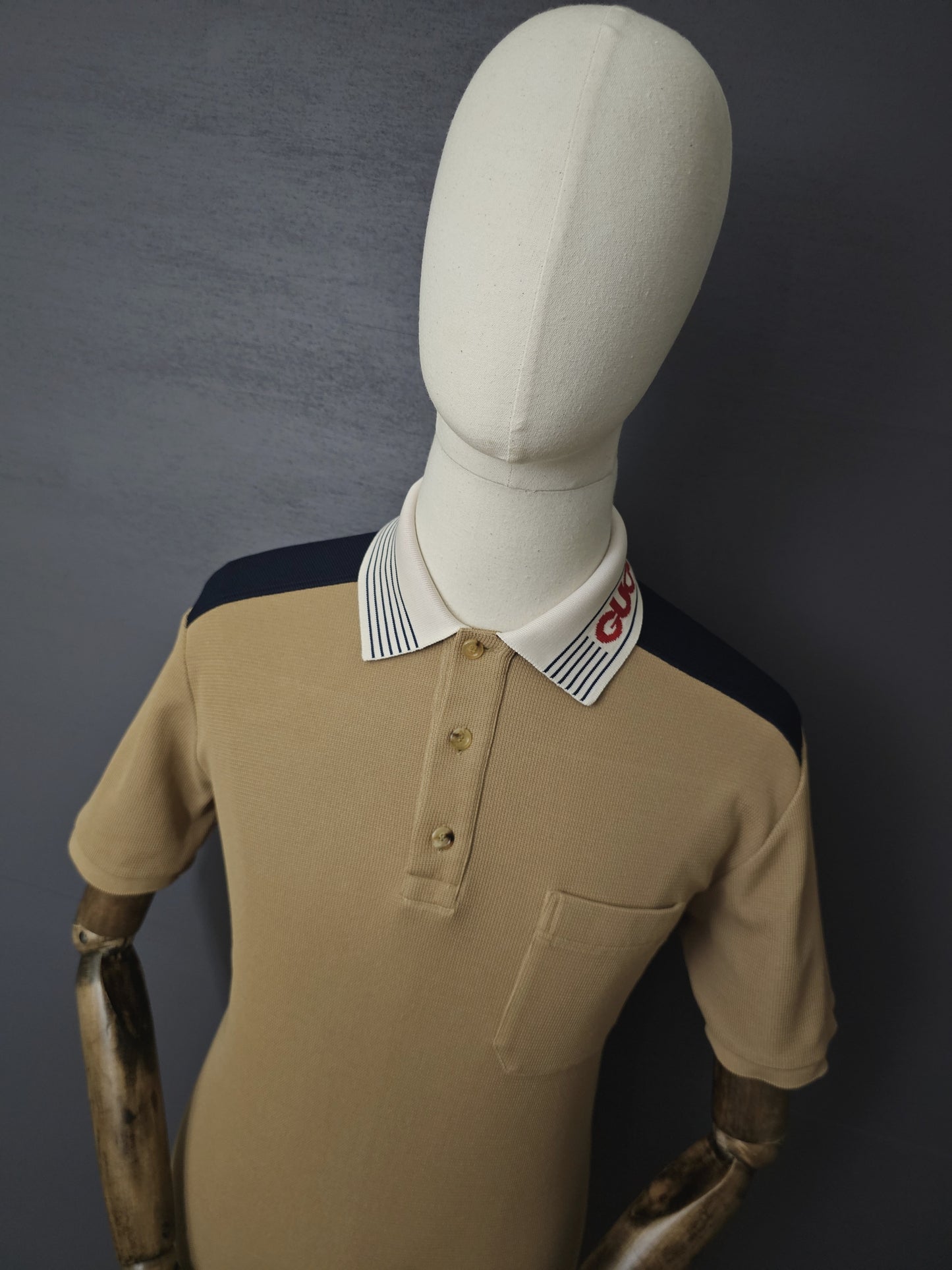 GUCCI Contrast Collar Polo Shirt