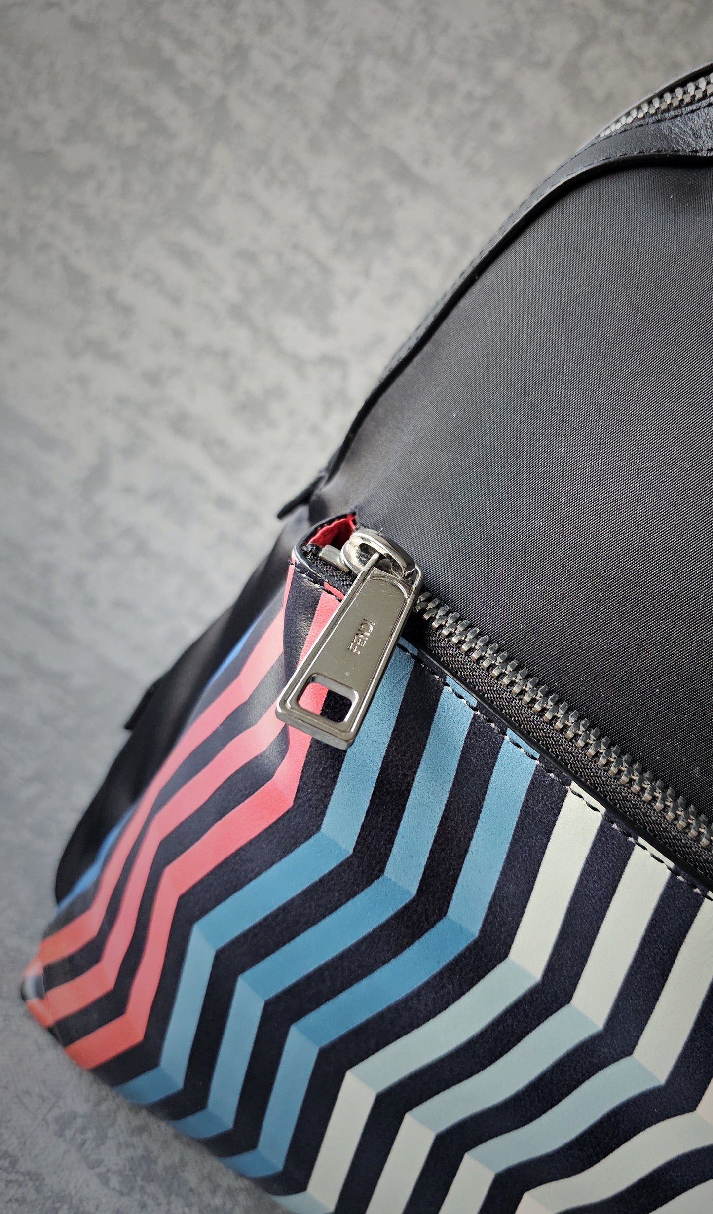 FENDI Roma Leather Lightening Backpack