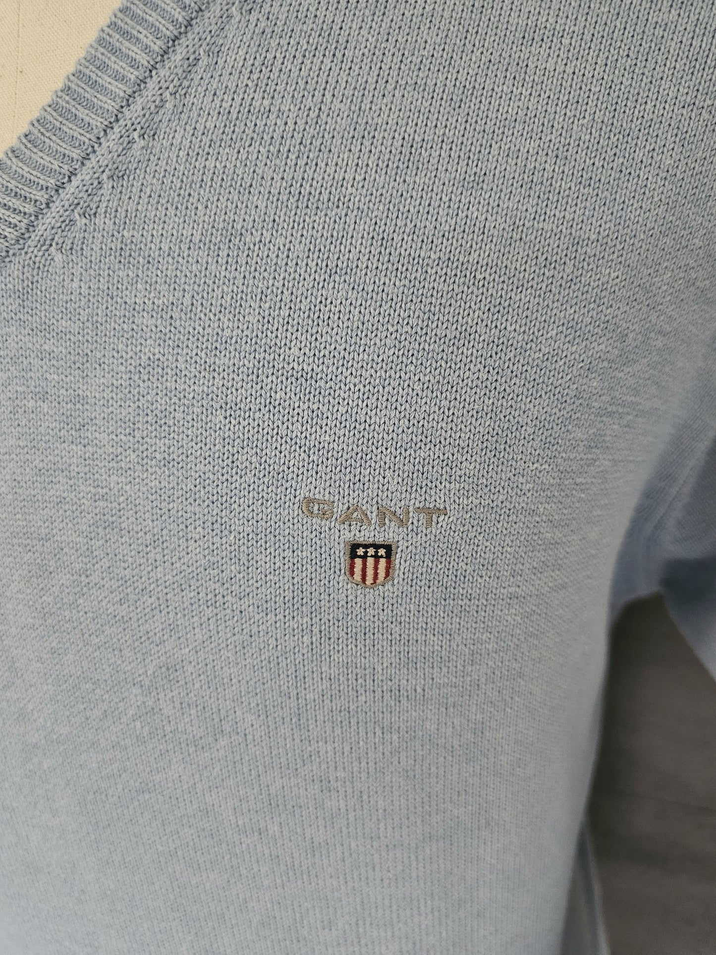 GANT Classic Cotton V-Neck Knitted Sweater