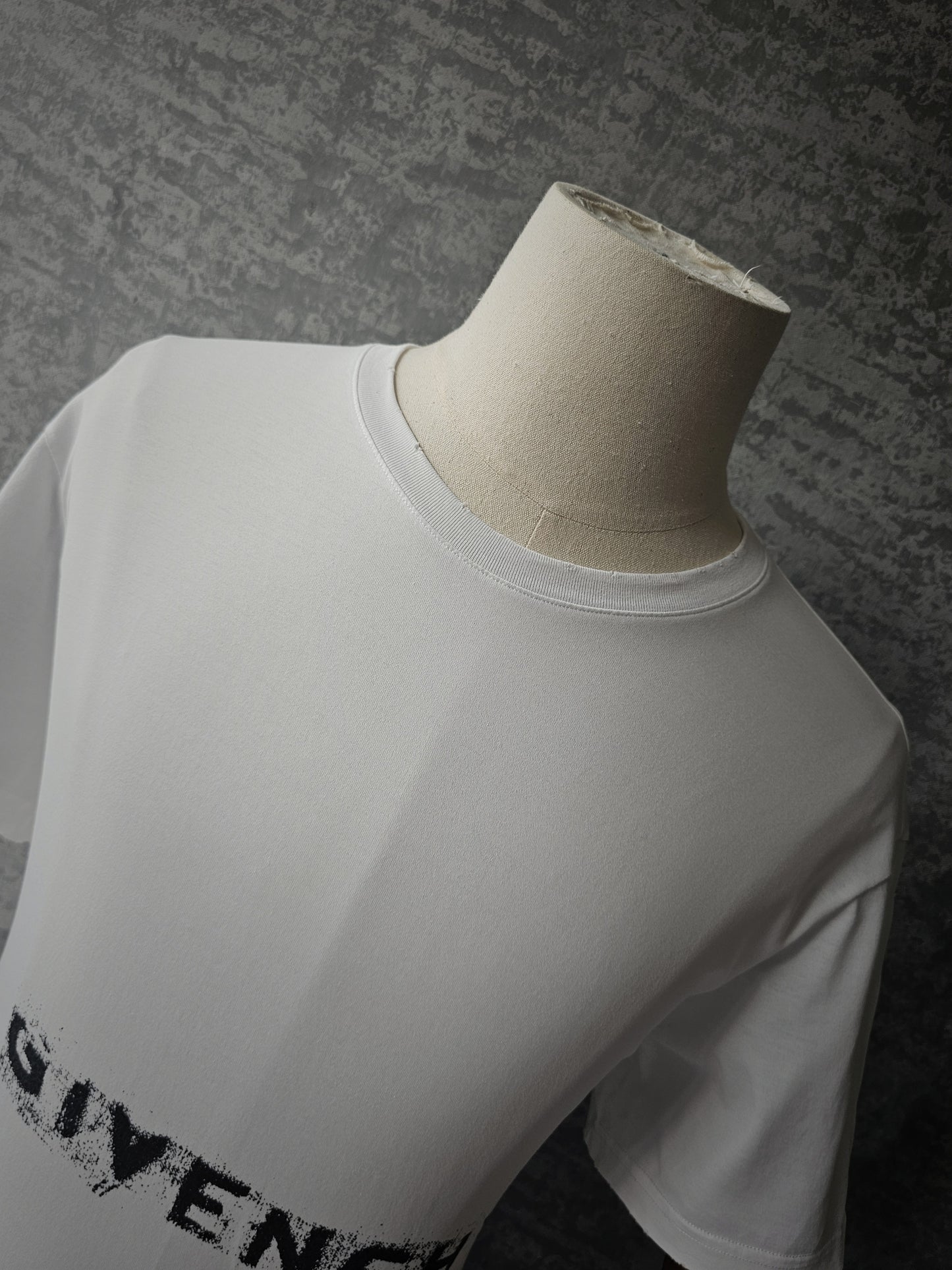 GIVENCHY Faded Distressed Logo T-Shirt