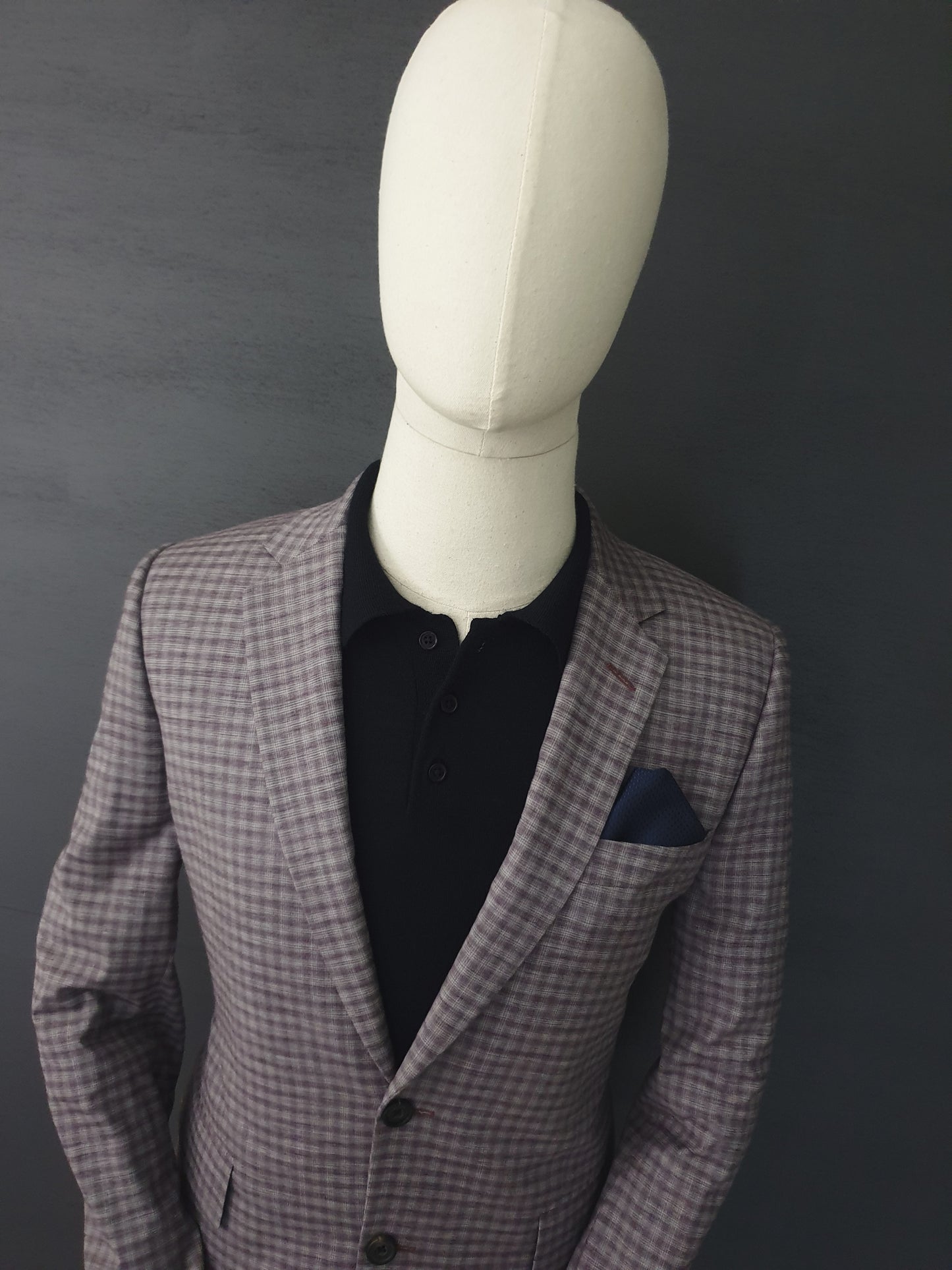 PAUL SMITH  Single Breasted Check Blazer Jacket