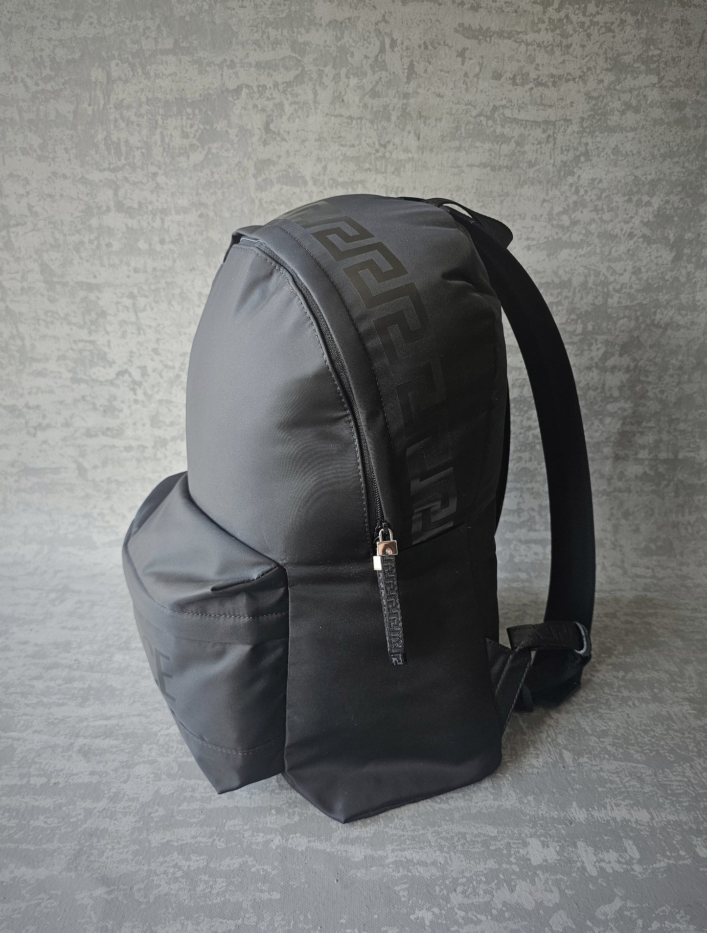 VERSACE La Greca 90's Logo Nylon Backpack