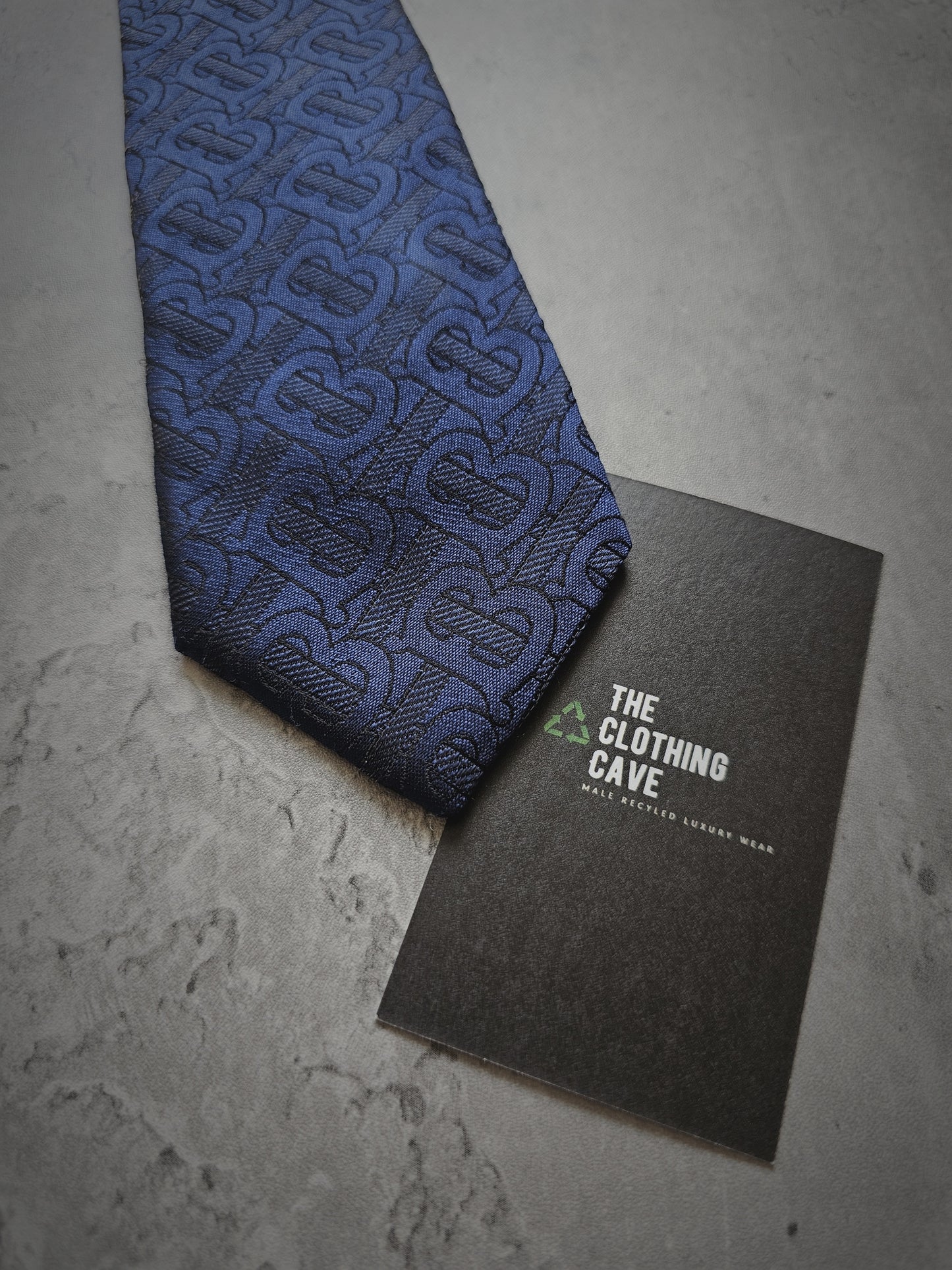BURBERRY TB Monogram Silk Tie