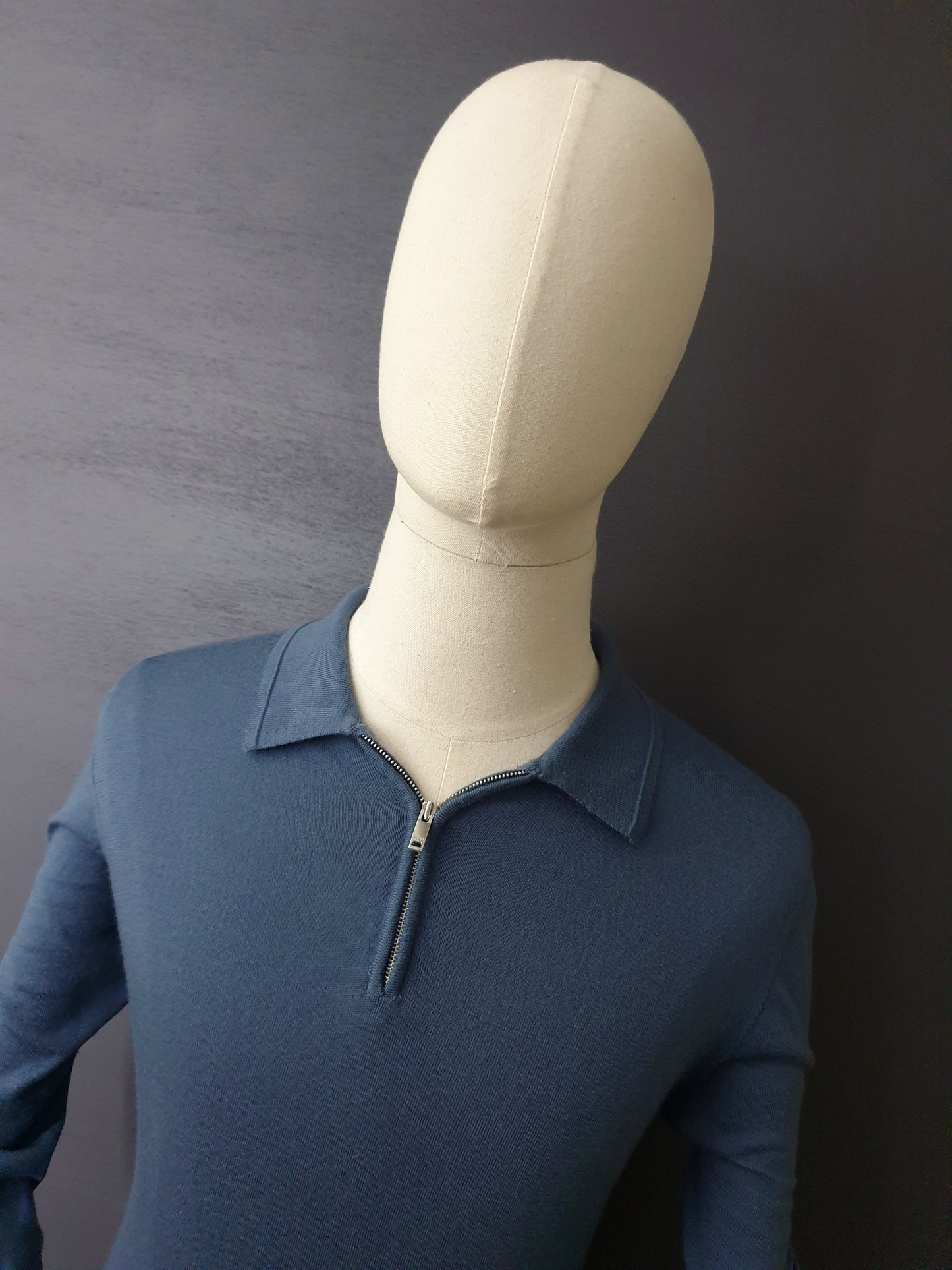 REISS Robertson Long-Sleeve Wool Polo