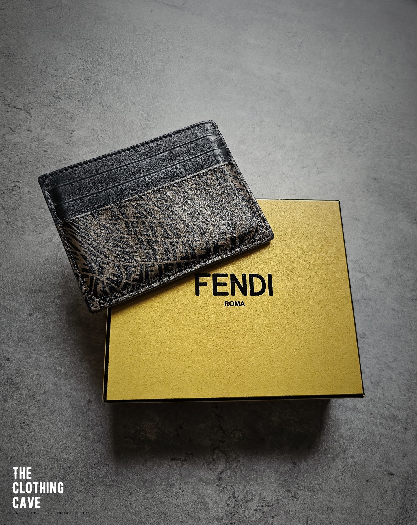 FENDI FF Monogram Vertigo Card Holder