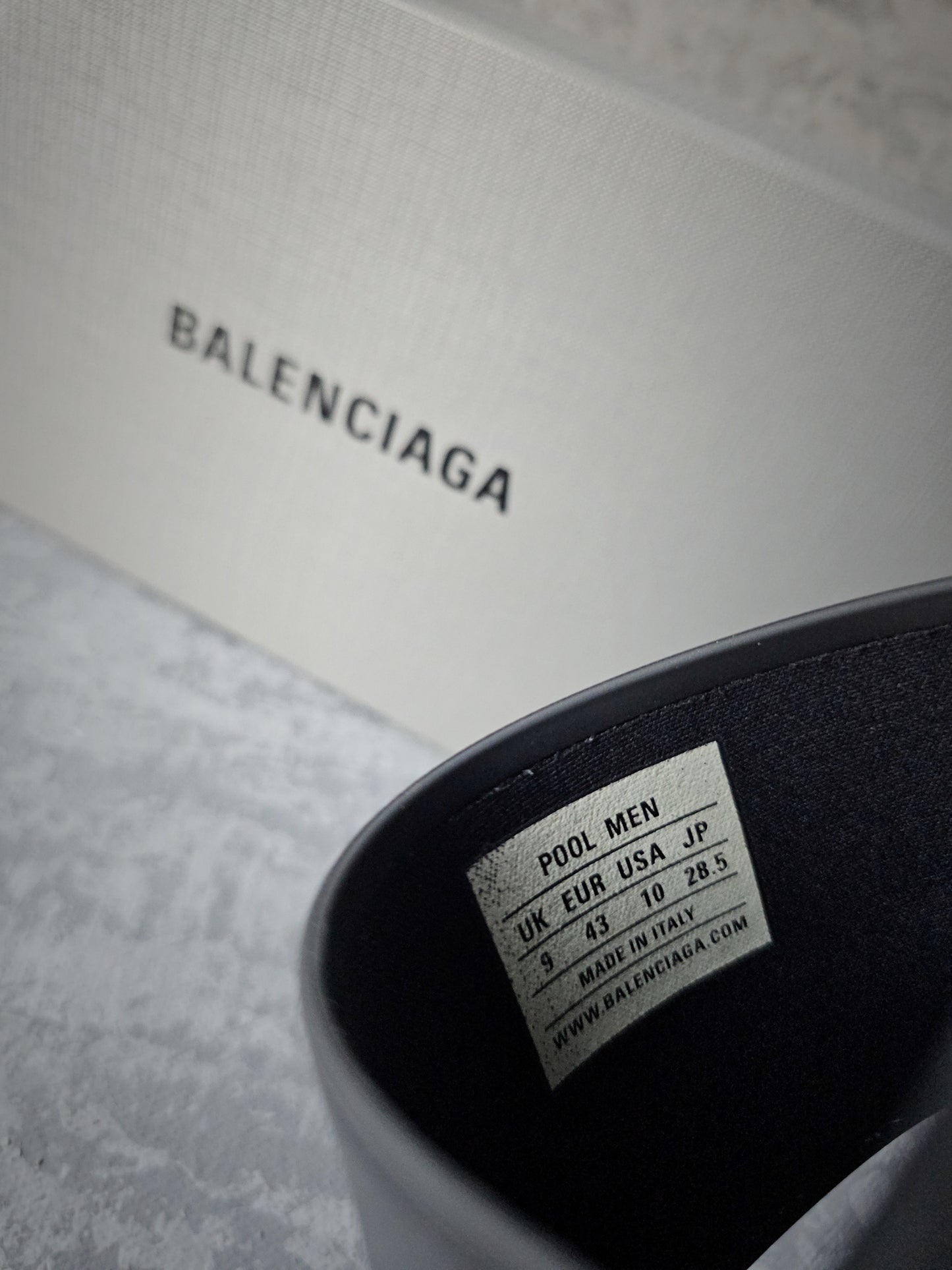 BALENCIAGA Red Logo Sliders