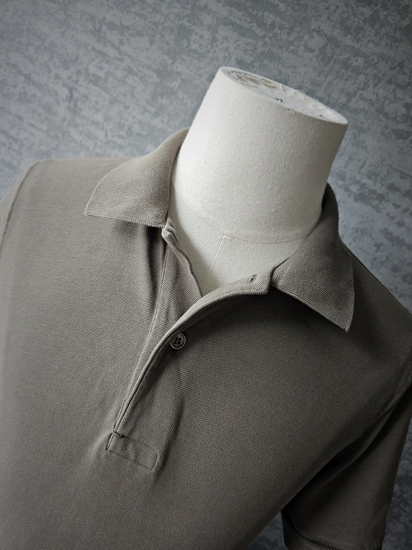 TOM FORD TF Garment-Dyed Cotton Khaki Polo Shirt