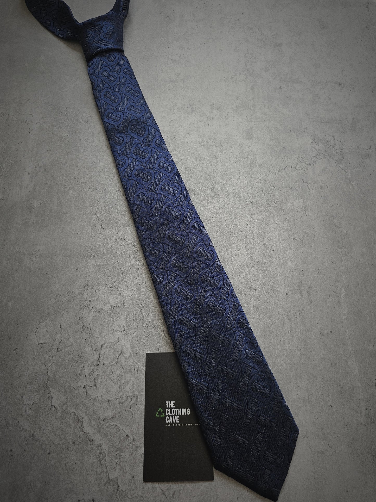 BURBERRY TB Monogram Silk Tie