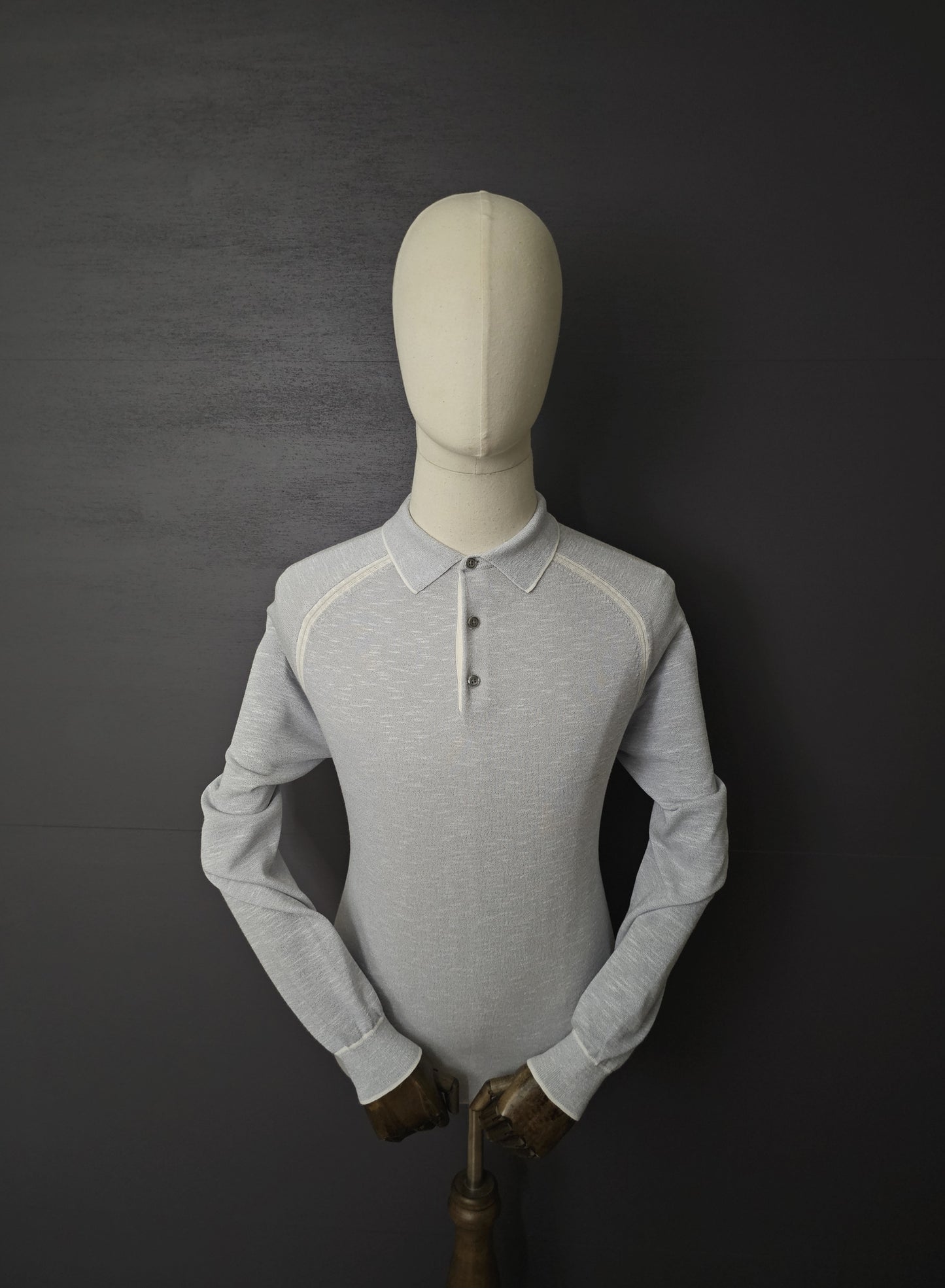 REISS Earlsfield Edition Long Sleeve Knitted Polo