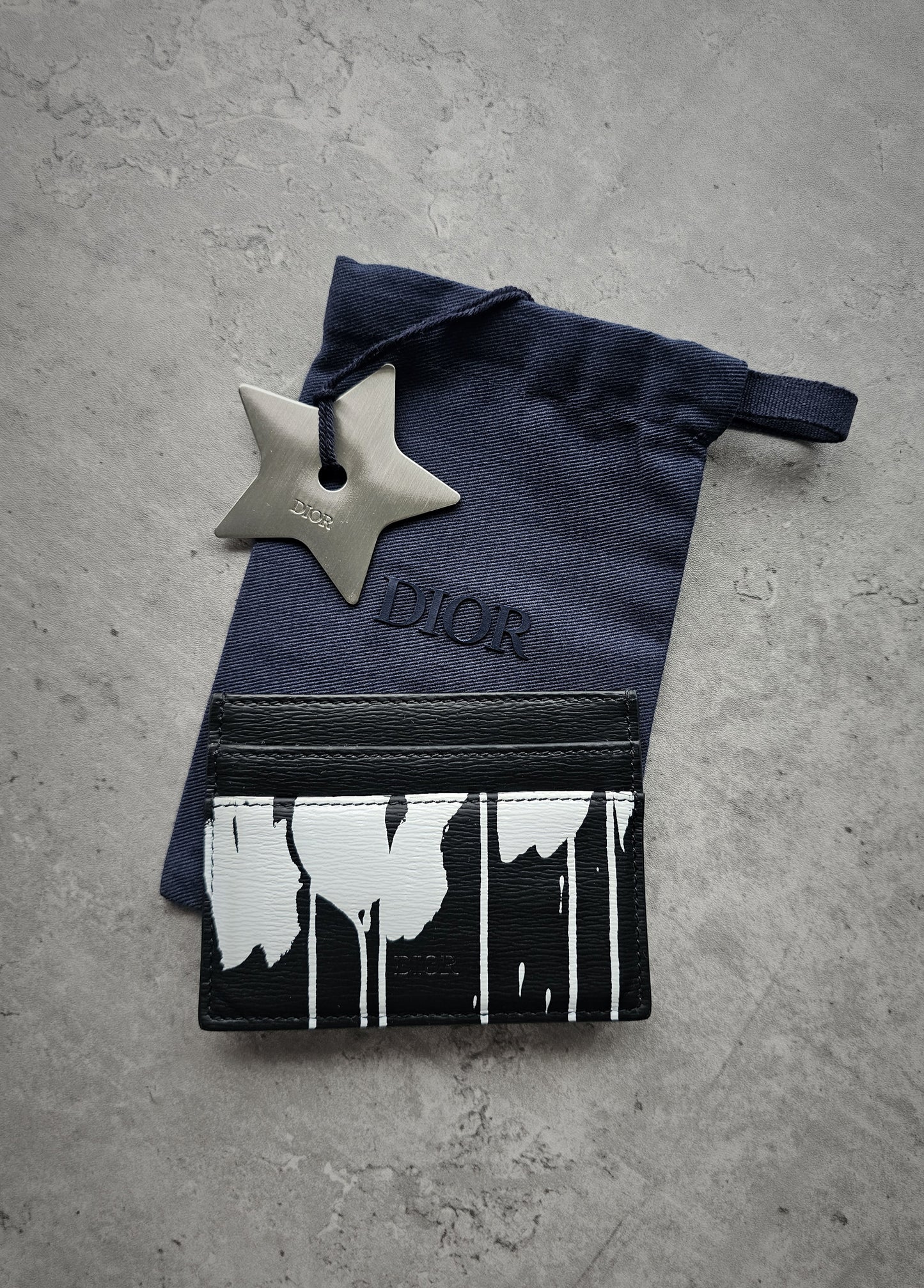 Dior x Raymond Pettibon Limited Edition Leather Card Holder
