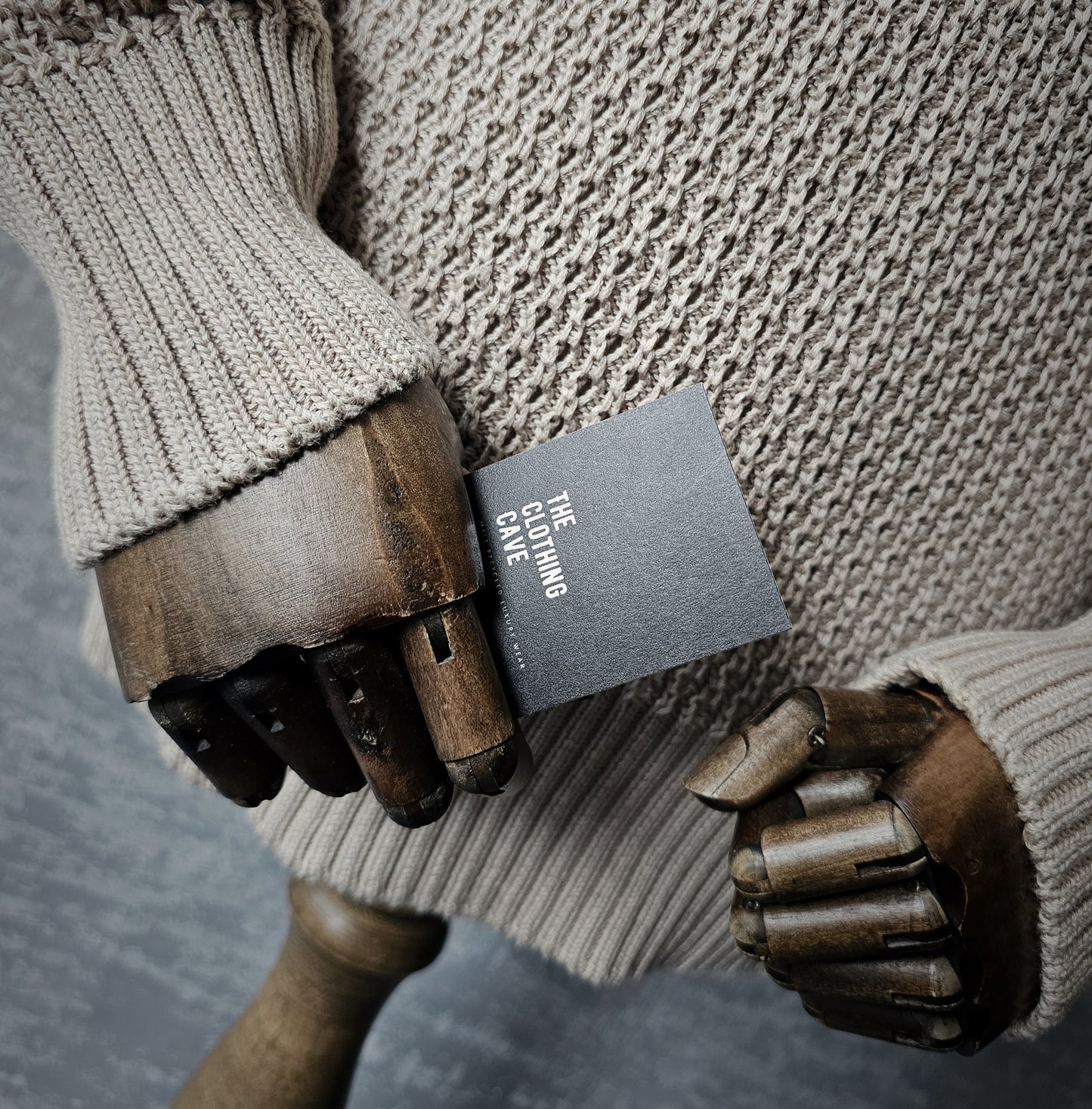 TOM FORD Knitted Cotton V-Neck Beige Sweater