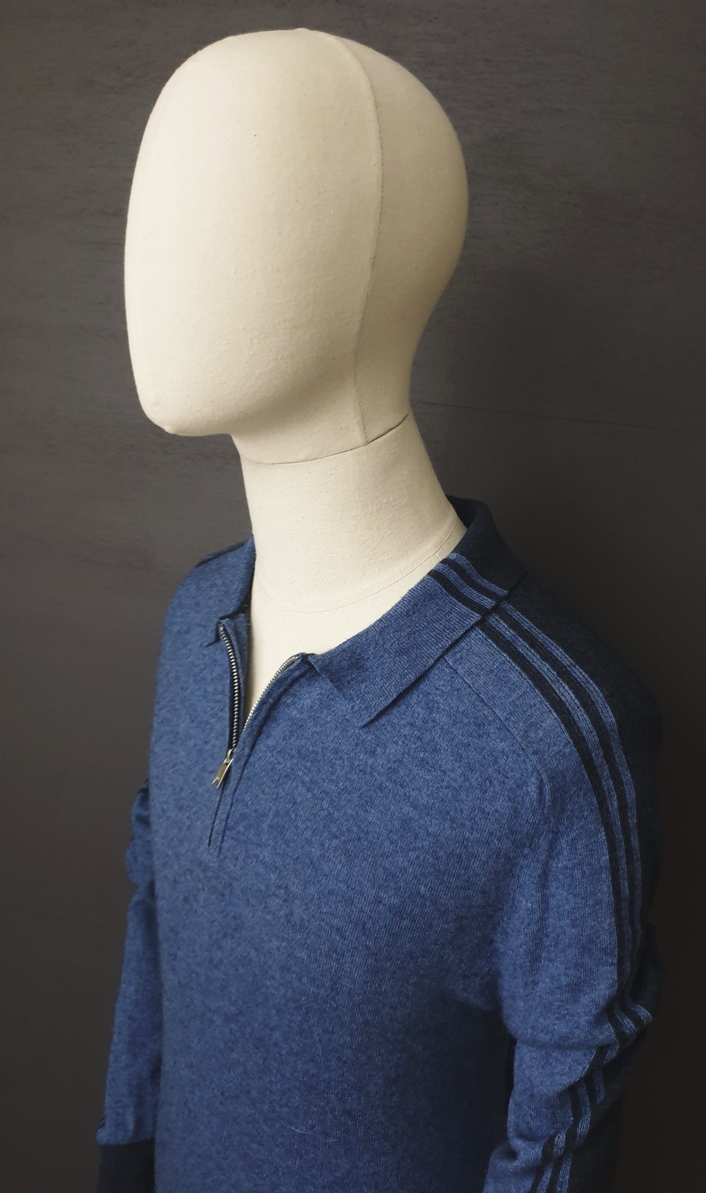 REISS Silverthorne Wool Striped Wool Polo