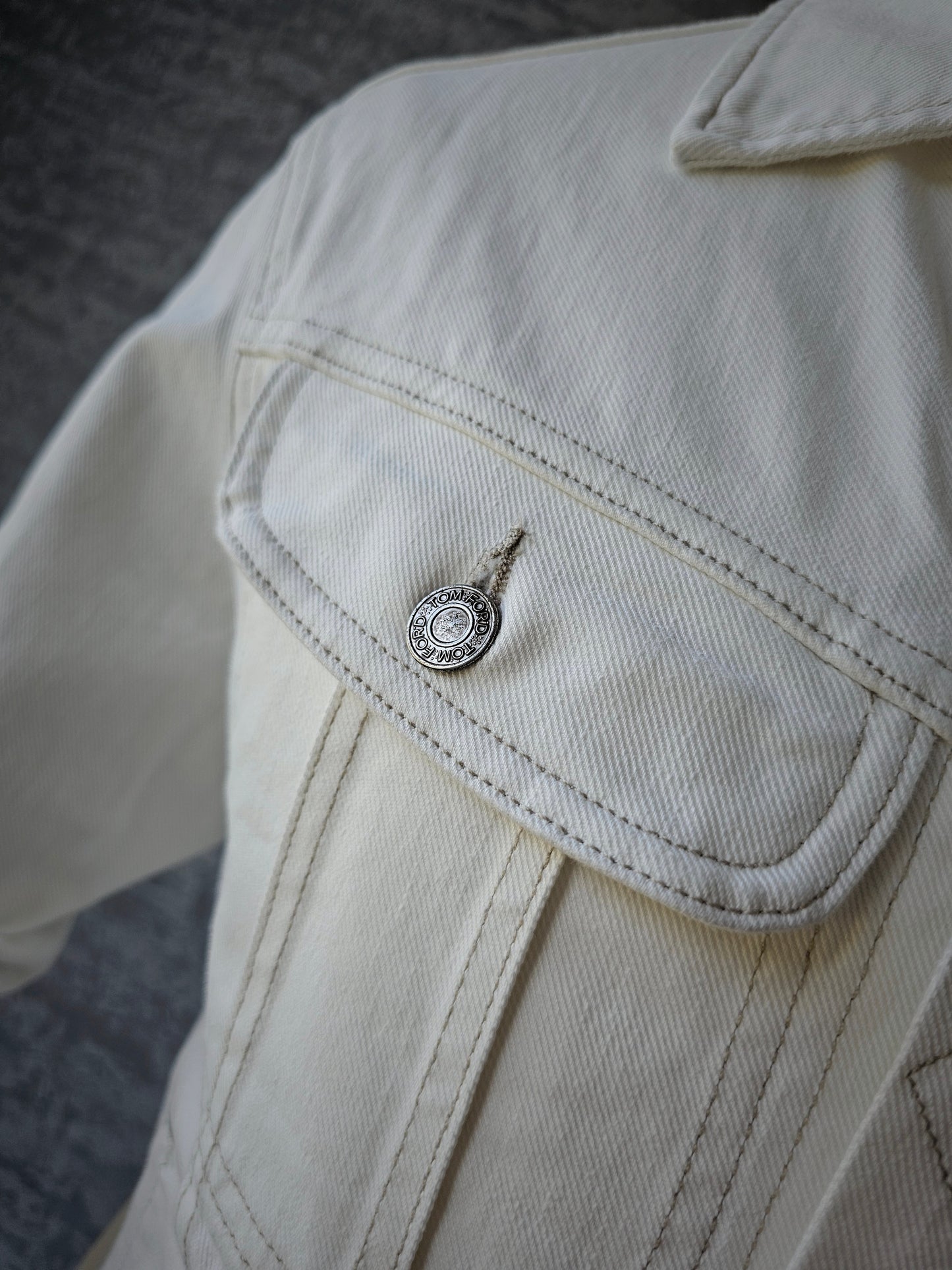 TOM FORD White Denim Jacket