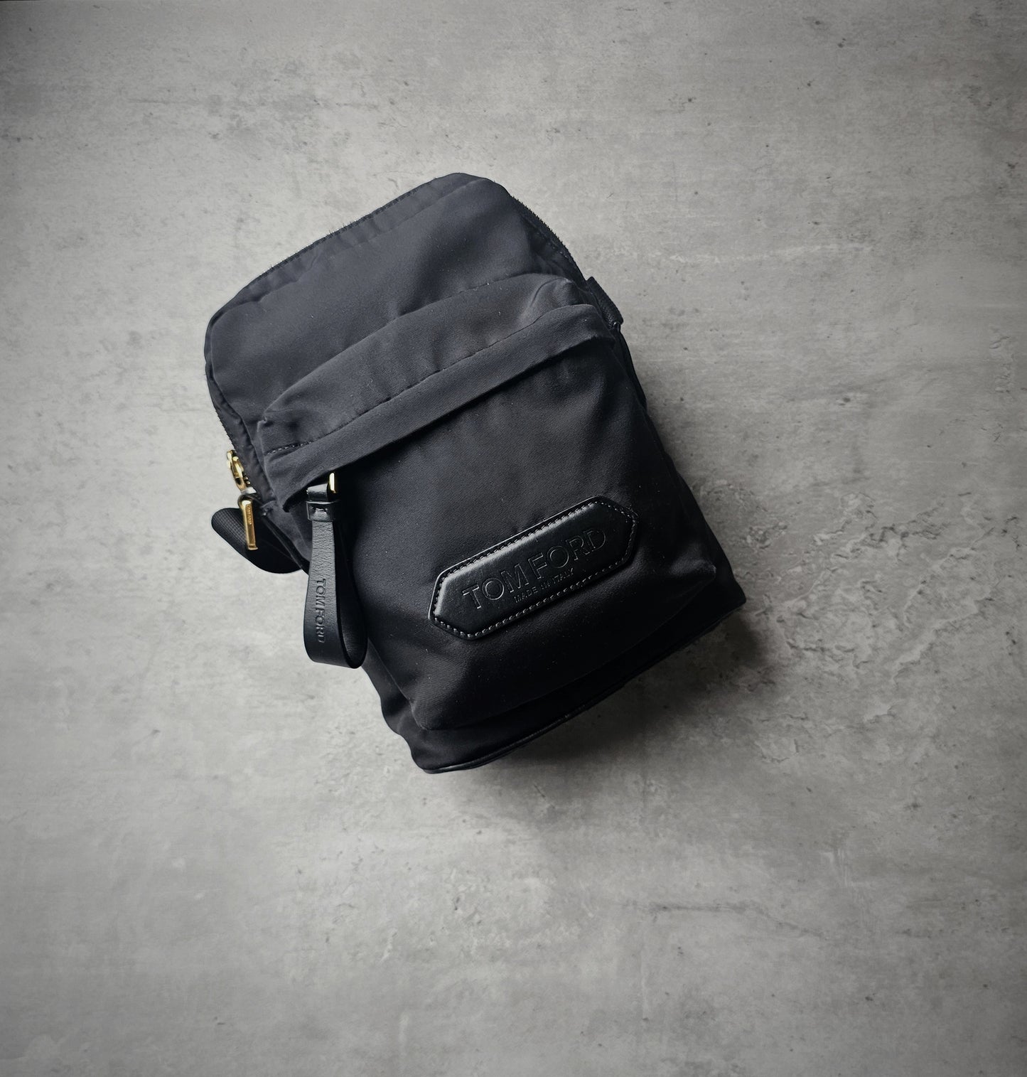 TOM FORD Recycled Embossed Mini-Messenger Bag