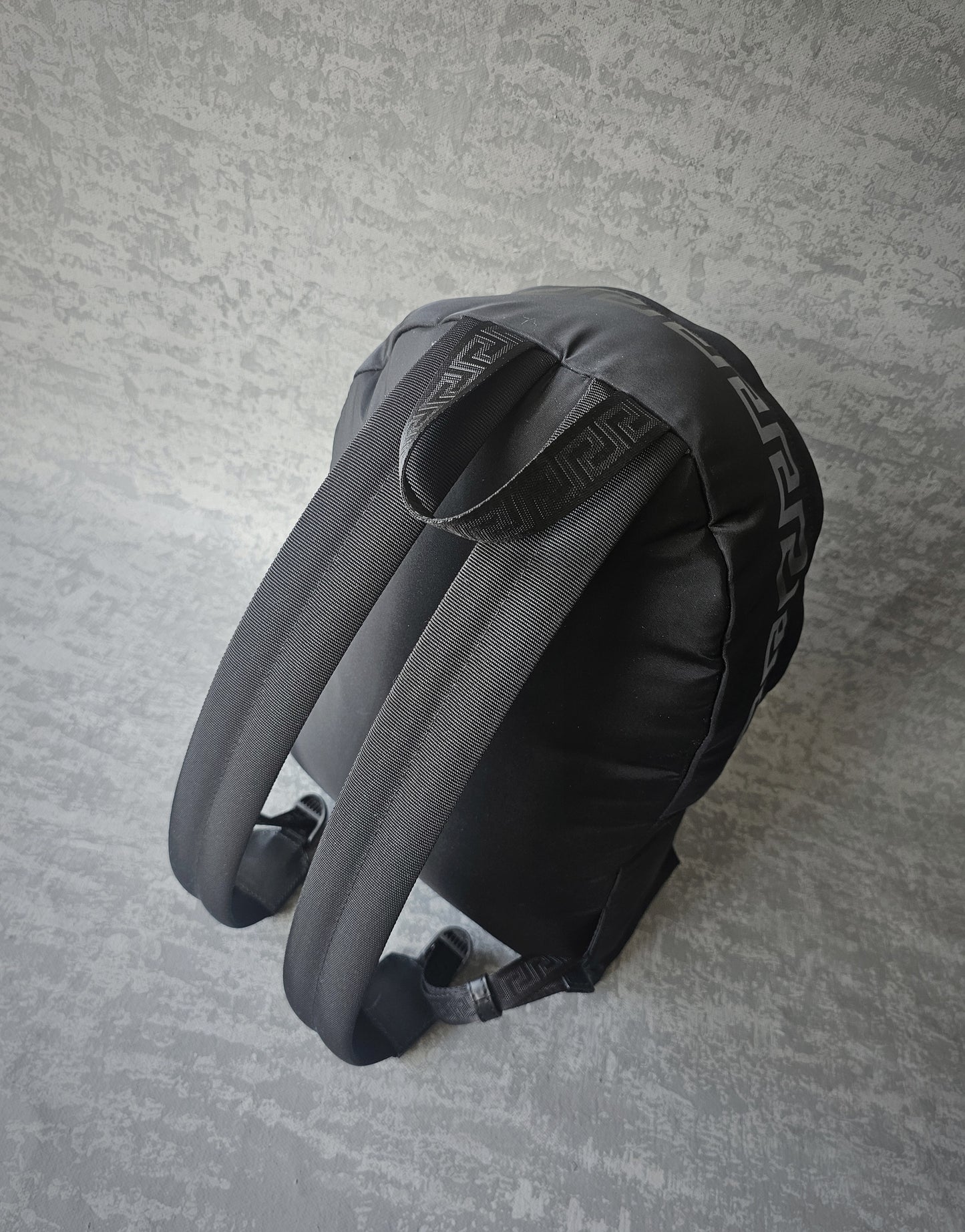 VERSACE La Greca 90's Logo Nylon Backpack