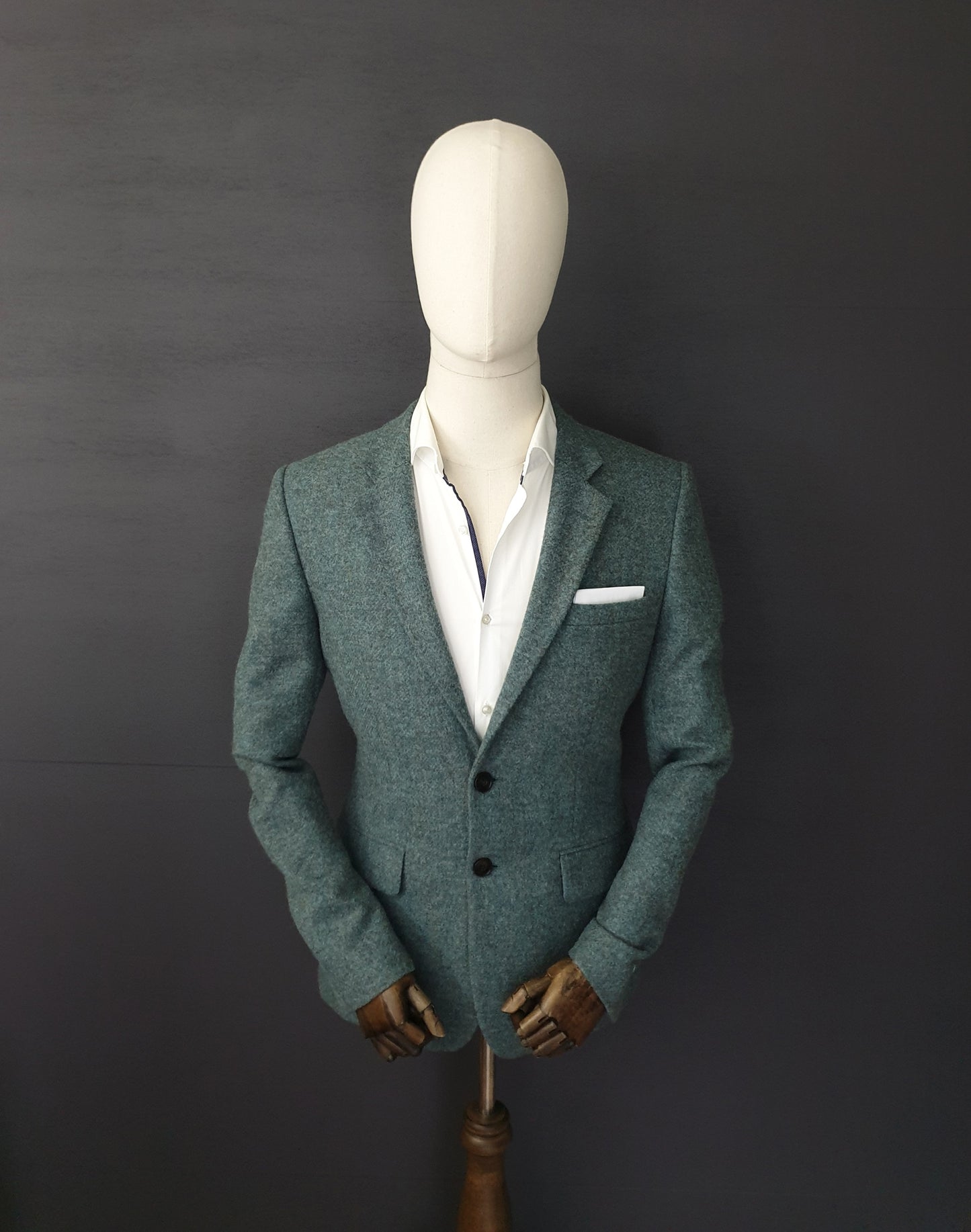 REISS Slim Fit Shetland Textured Wool Blazer