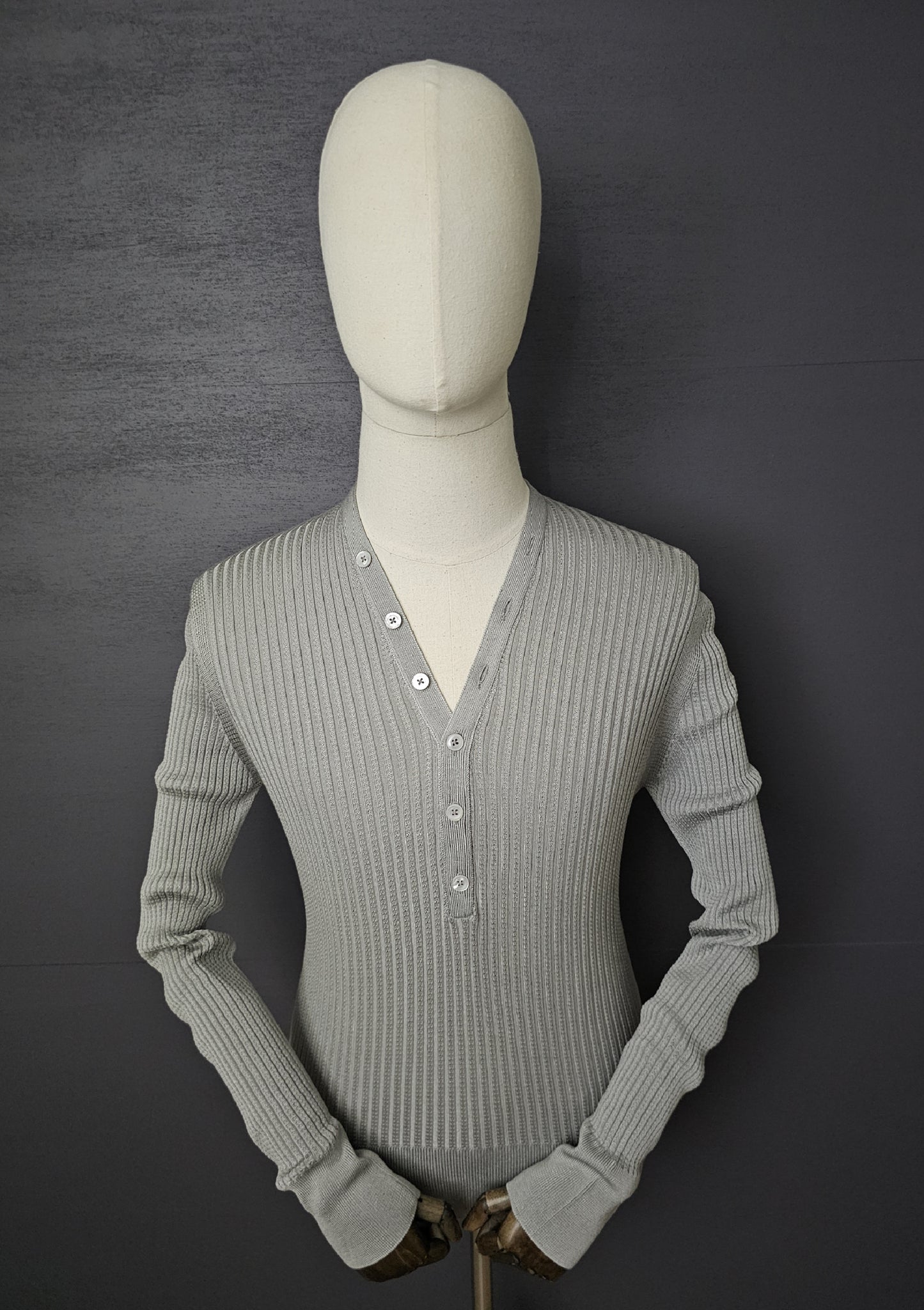 TOM FORD Silk Blend Henley style Long-Sleeve Sweater