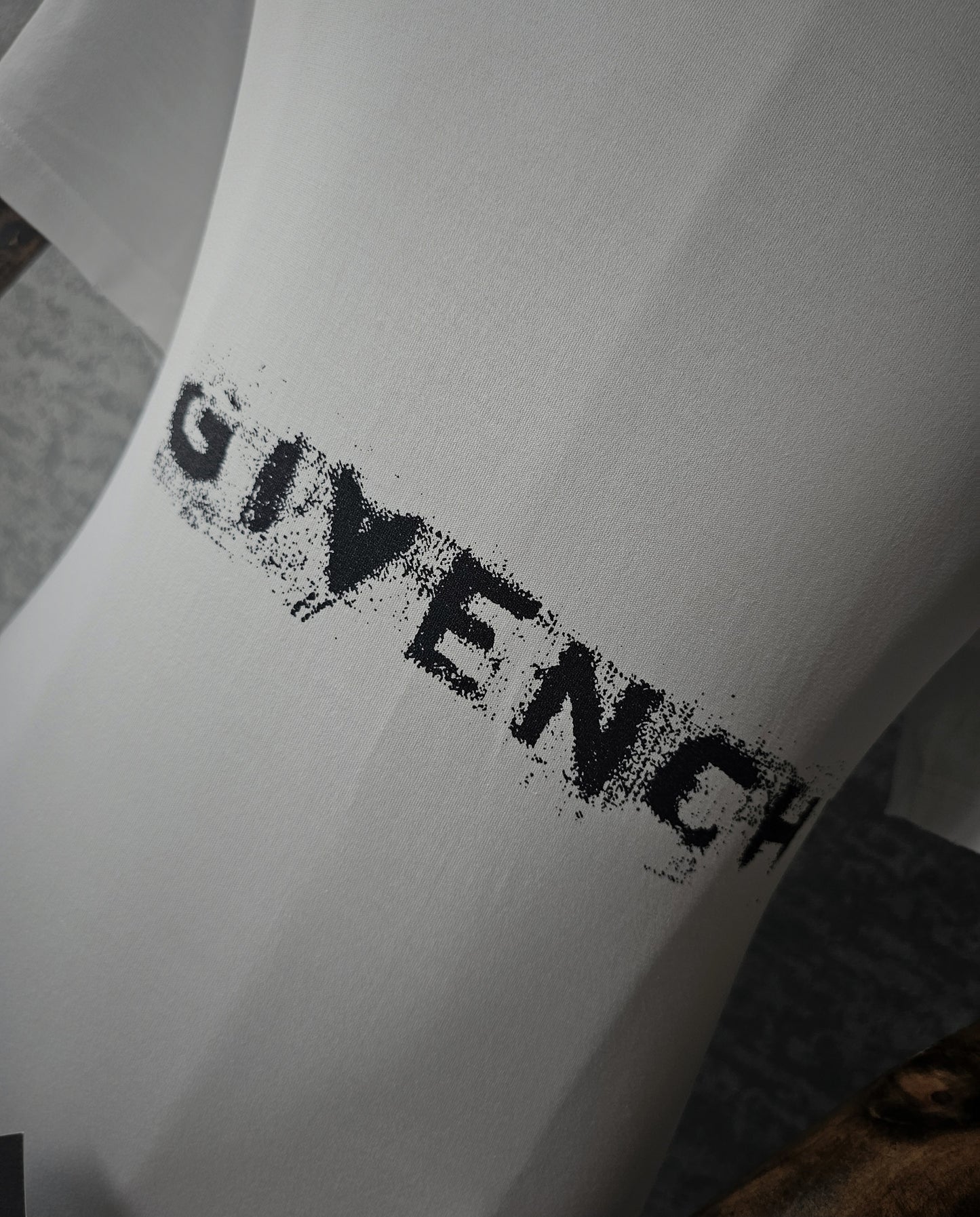 GIVENCHY Faded Distressed Logo T-Shirt