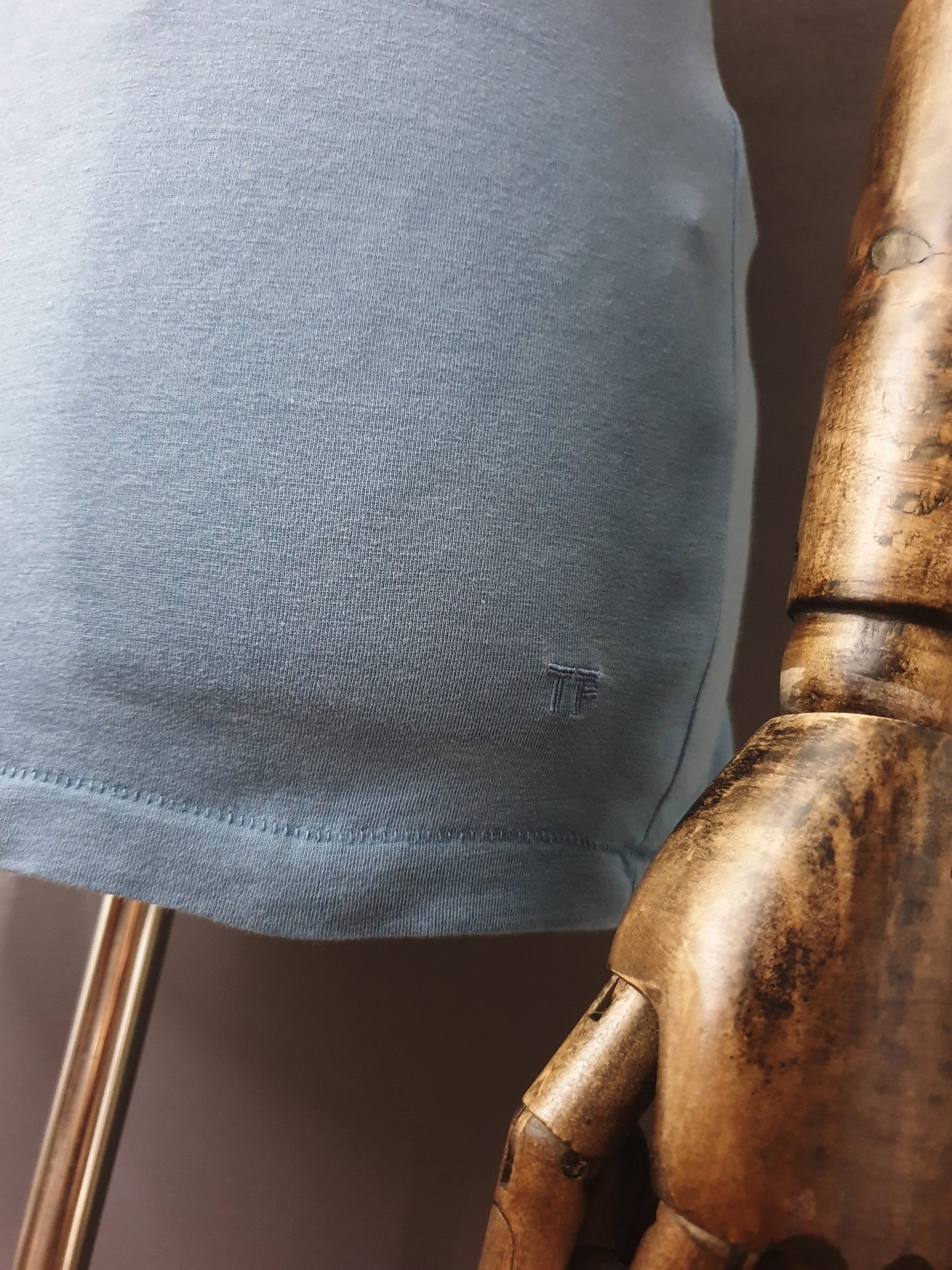 TOM FORD Lyocell and Cotton Blend Blue Jersey T-Shirt