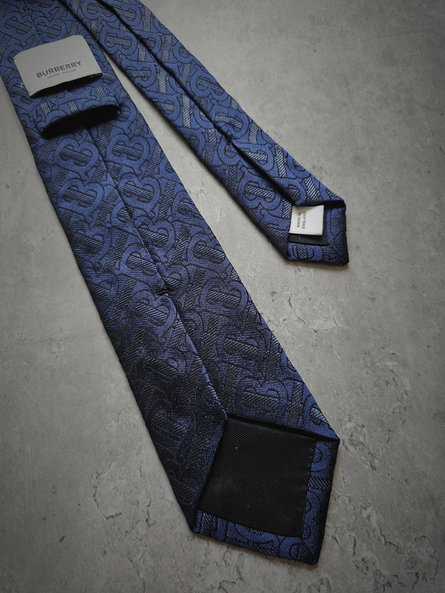 BURBERRY TB Monogram Silk Tie