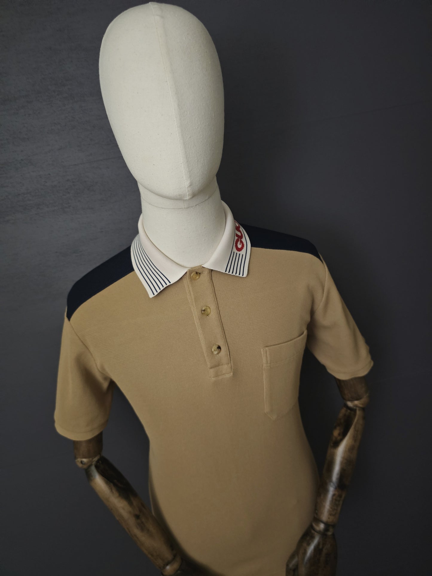 GUCCI Contrast Collar Polo Shirt