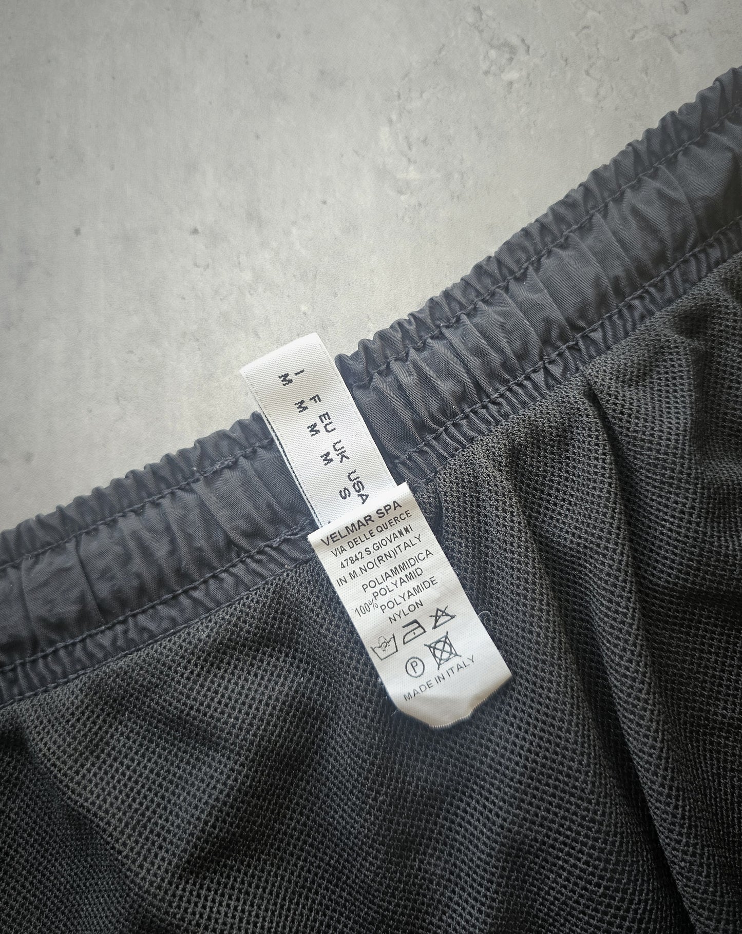 MOSCHINO Gold Foil Logo Black Swim Shorts