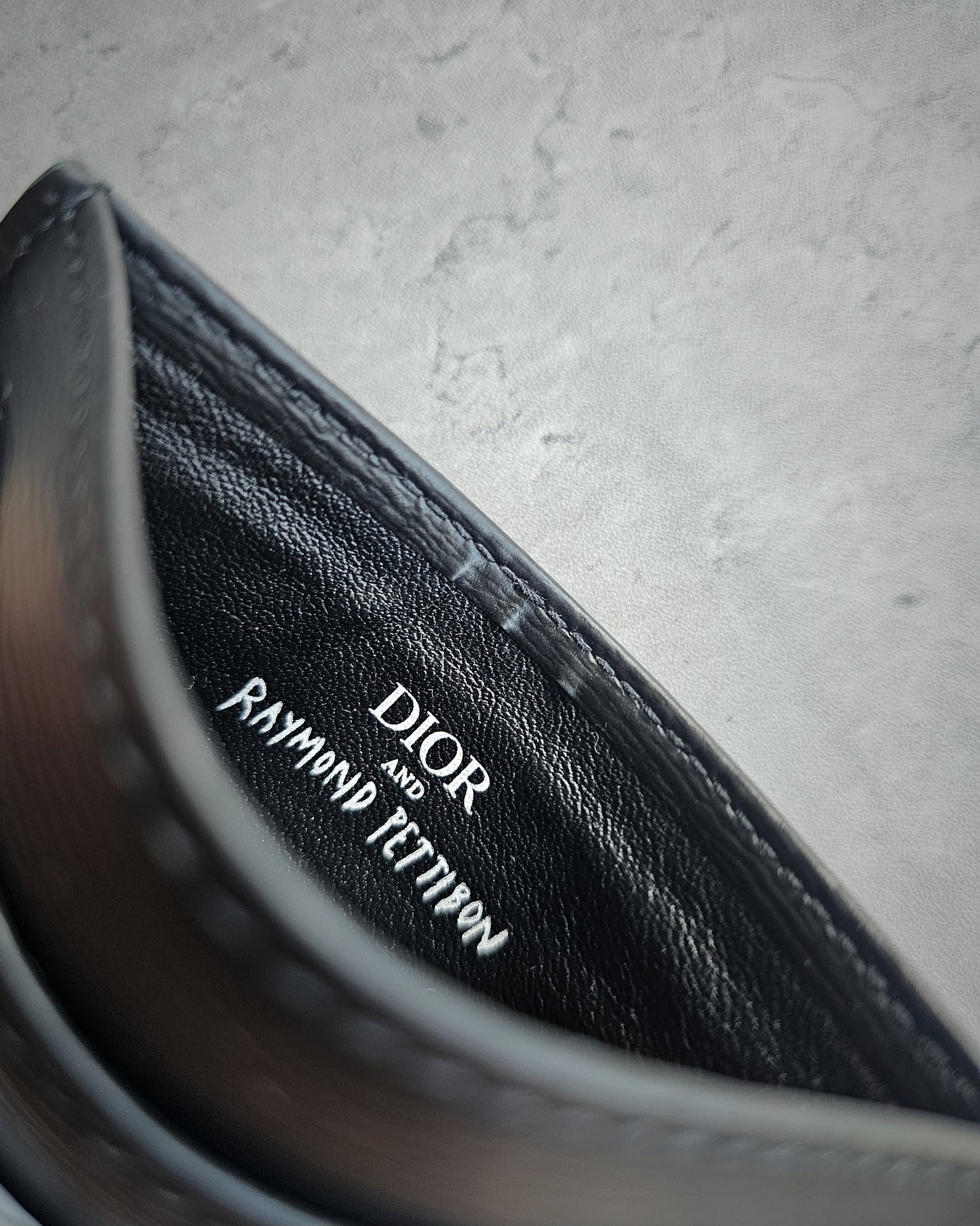 Dior x Raymond Pettibon Limited Edition Leather Card Holder