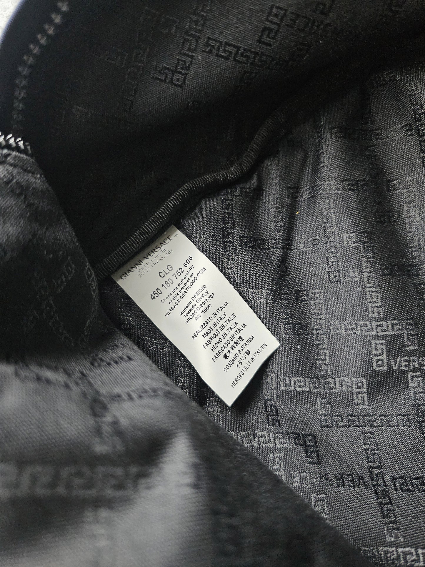 VERSACE Palazzo Medusa Navy Backpack