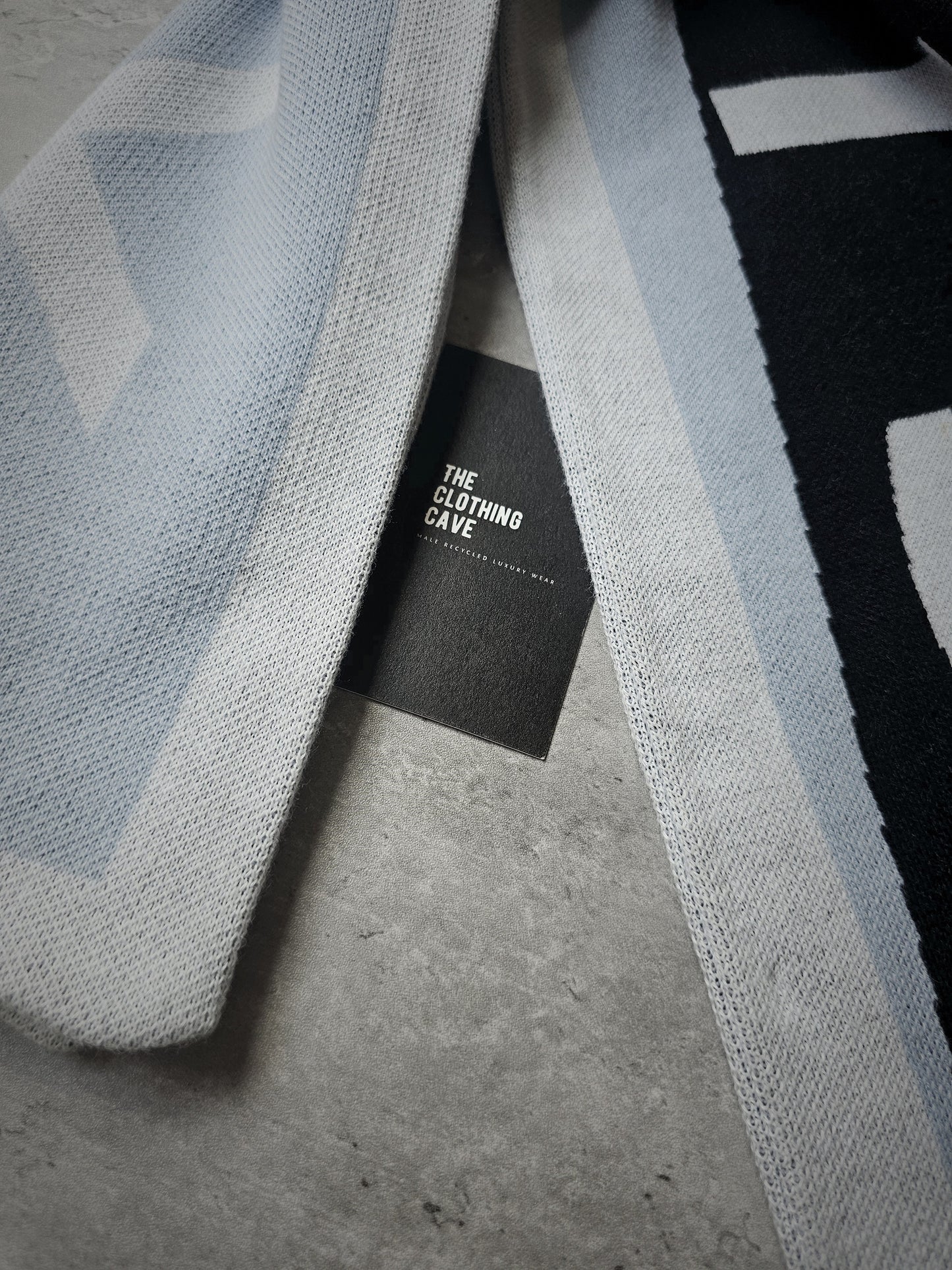 GIVENCHY Jacquard Logo Scarf Blue/Black